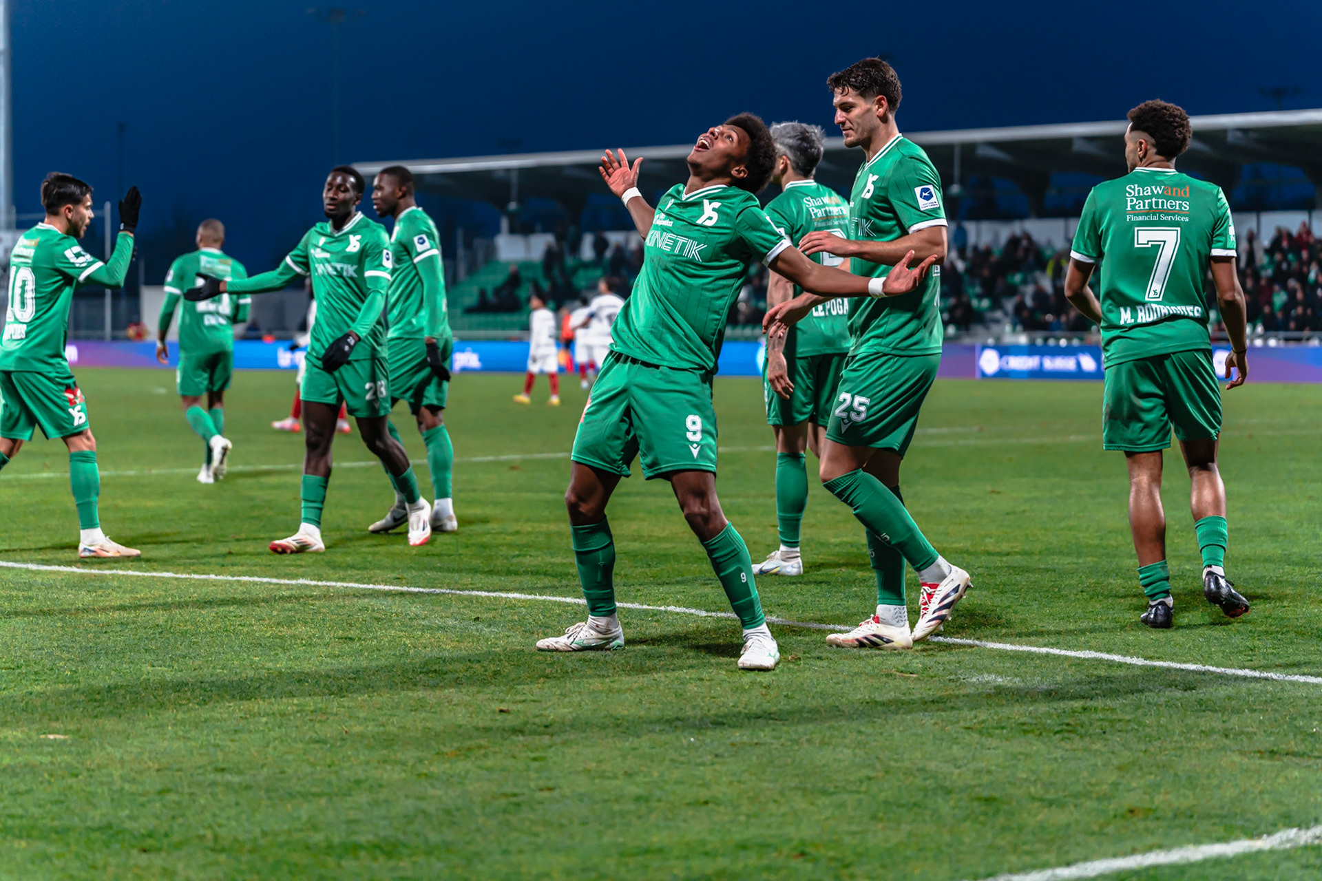 Yverdon Sport FC et FC Winterthur au Stade Municipal. (Christian António/LibsVisuals.com)