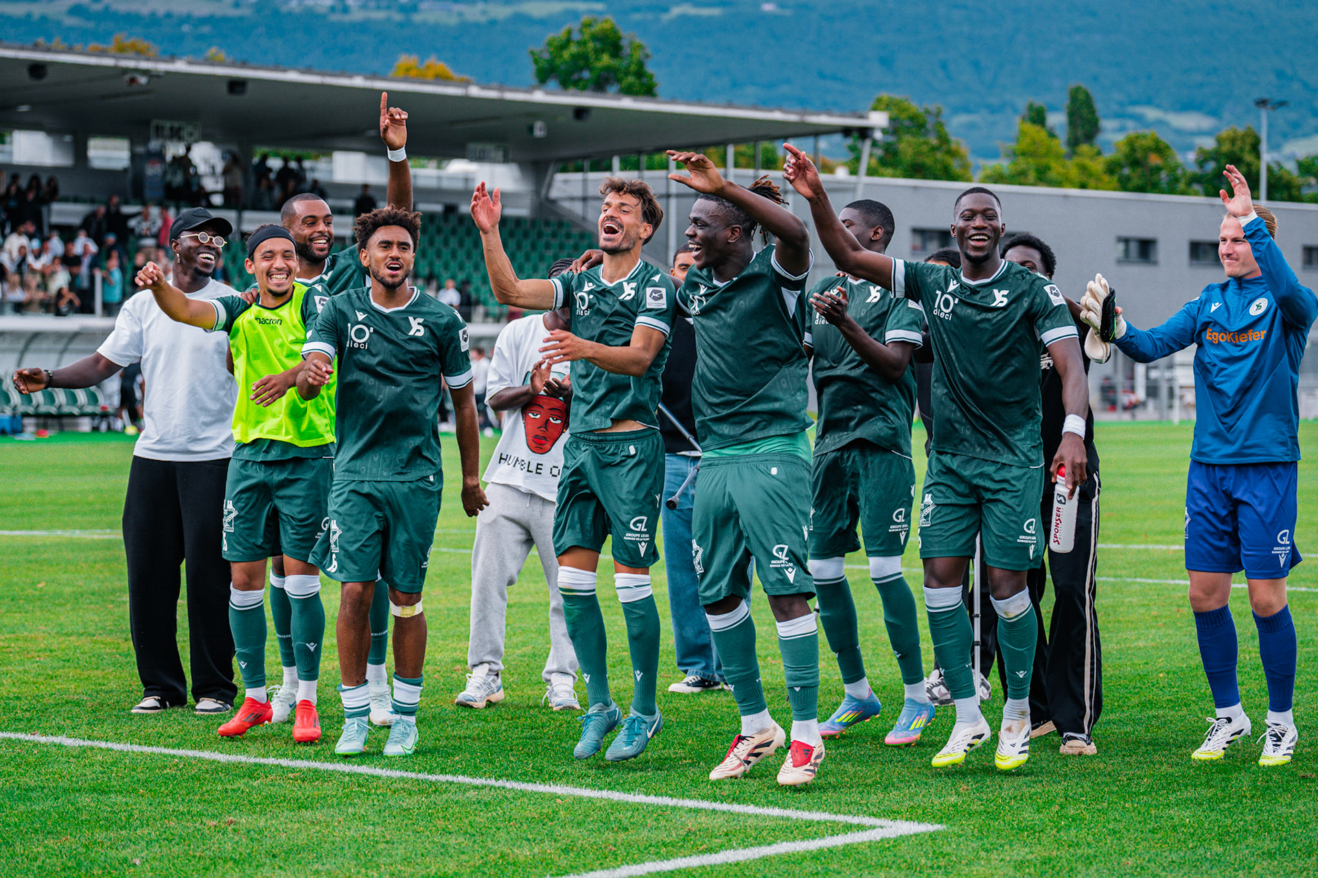 Match opposant Yverdon Sport FC face au Stade Lausanne Ouchy au Stade Municipal. (Christian António/LibsVisuals.com)