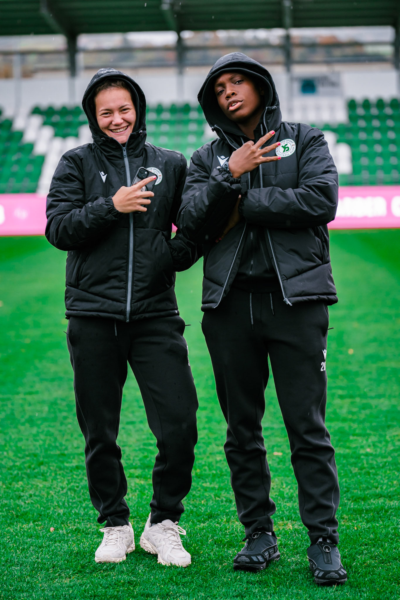 Match de championnat LNB féminine opposant Yverdon Sport FC et le FC Lugano au Stade Municipal, Yverdon-les-Bains. (Christian António / LibsVisuals.com)