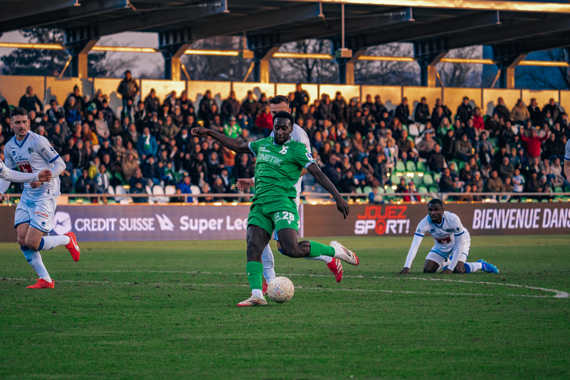 Yverdon Sport FC et FC Luzern au Stade Municipal. (Christian António/LibsVisuals.com)