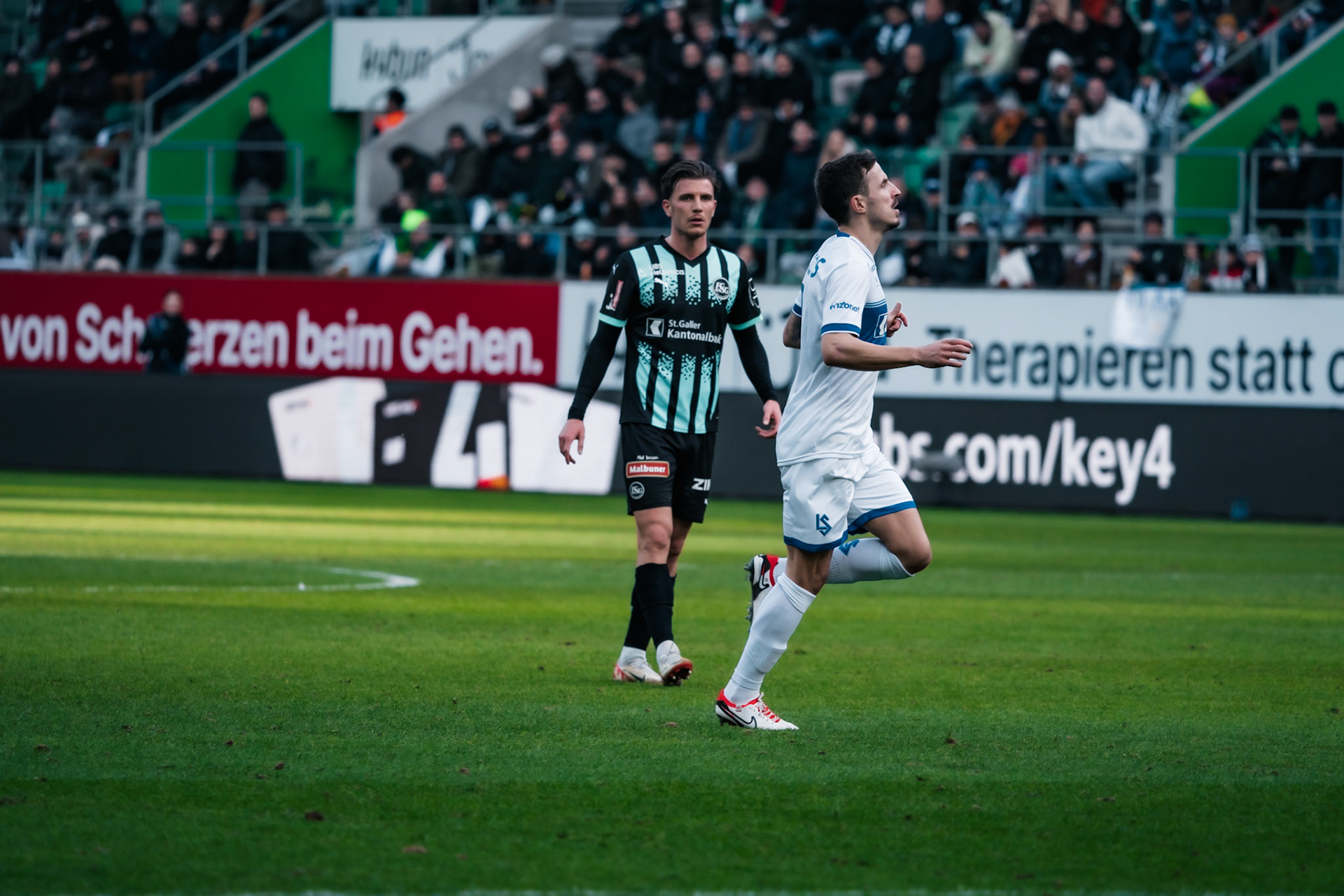 FC Saint-Gall 1879 et Lausanne-Sport FC au Kybunpark. (Christian António/LibsVisuals.com)