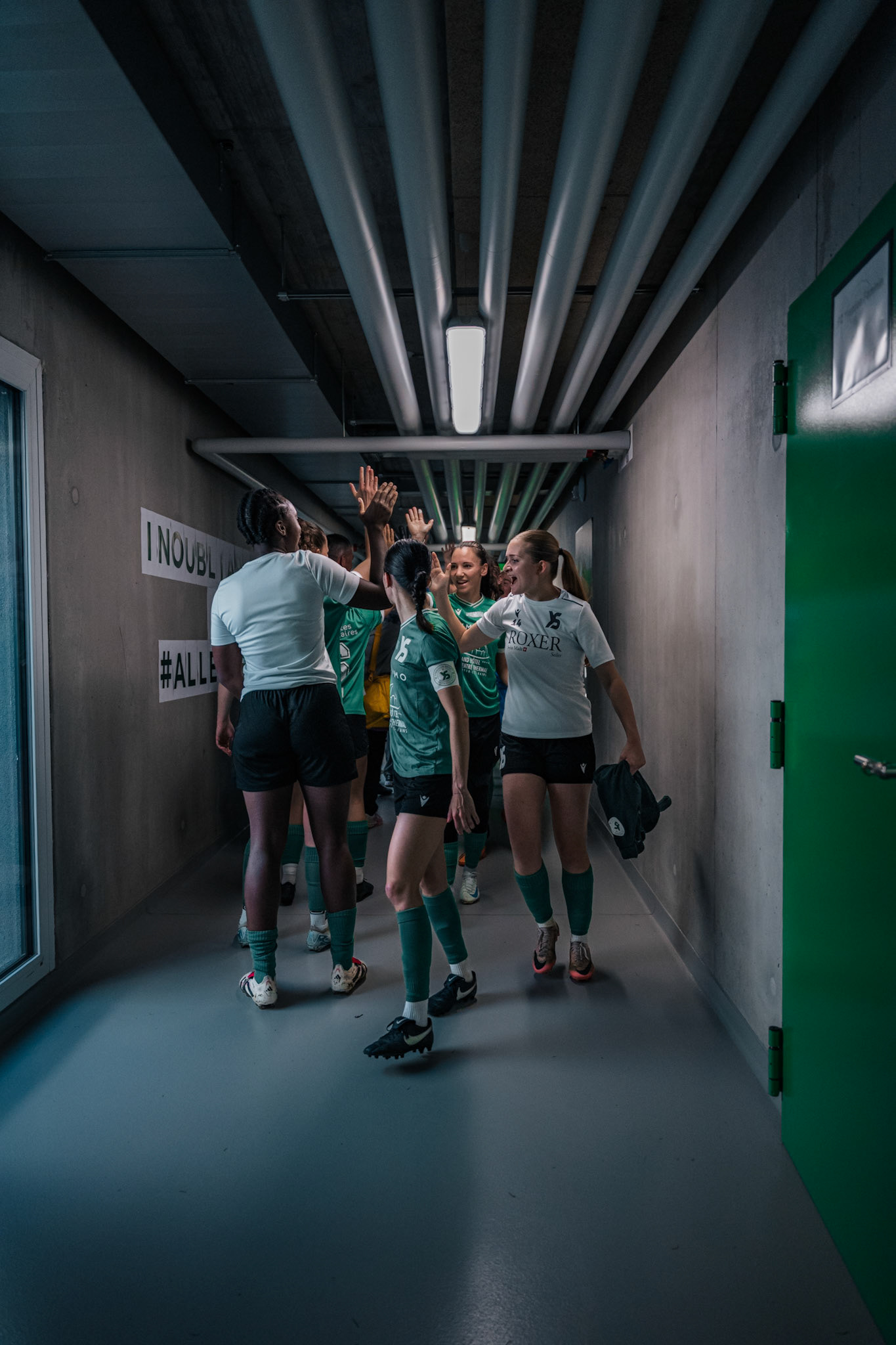 Yverdon Sport FC et Frauenteam Thun Berner-Oberland au Stade Municipal. (Christian António/LibsVisuals.com)
