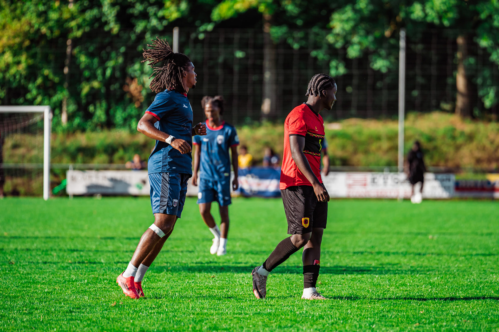 Match amical opposant l’Angola et le Cap-Vert (CanFribourg) au Terrain Communal de Corminboeuf. (Christian António/LibsVisuals.com)