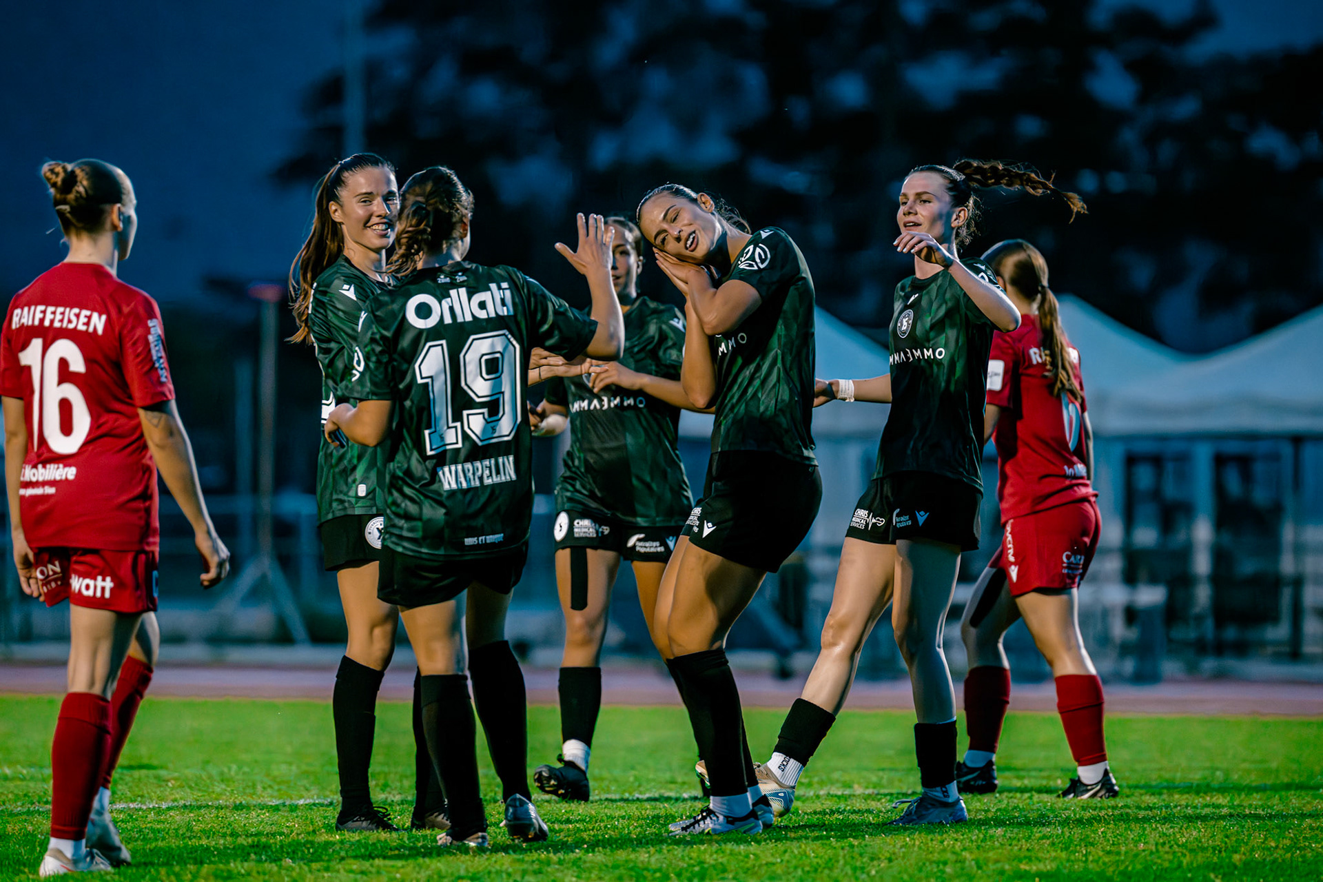 Match de championnat LNB (féminine) opposant le FC Sion Féminin à Yverdon Sport FC à l’Ancien Stand, Sion. (Christian António/LibsVisuals.com)