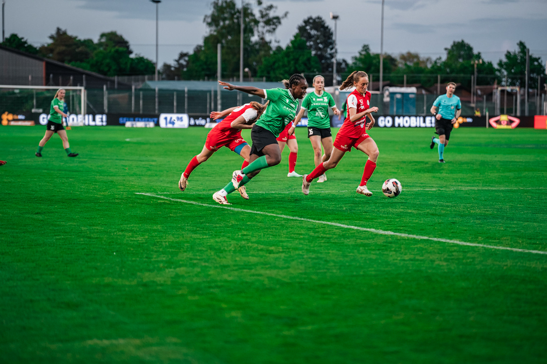 Yverdon Sport FC et FC Rapperswil-Jona au Stade Municipal. (Christian António/LibsVisuals.com)