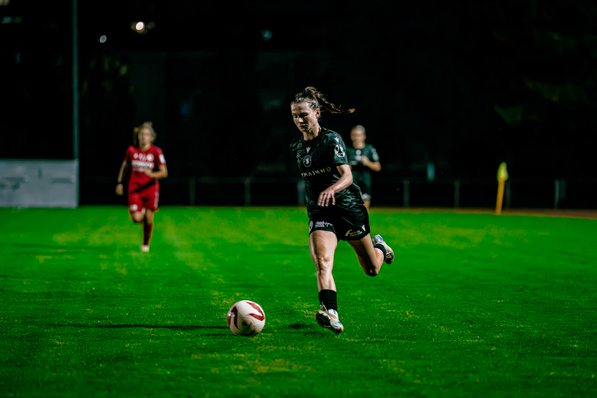 Match de championnat LNB (féminine) opposant le FC Sion Féminin à Yverdon Sport FC à l’Ancien Stand, Sion. (Christian António/LibsVisuals.com)