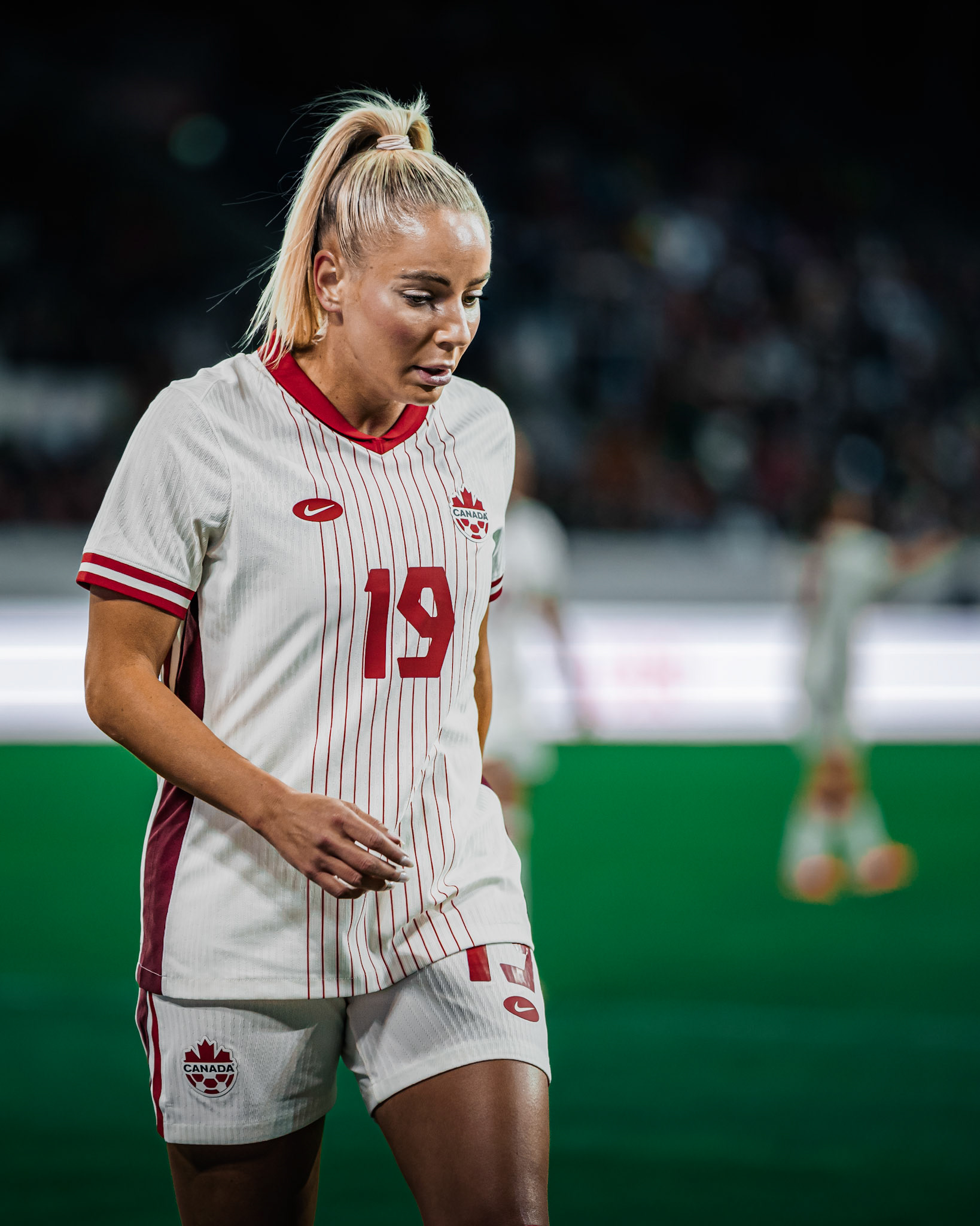 Match international opposant l’équipe nationale féminine de Suisse à l’équipe du Canada à la swissporarena, Luzern. (Christian António/LibsVisuals.com)