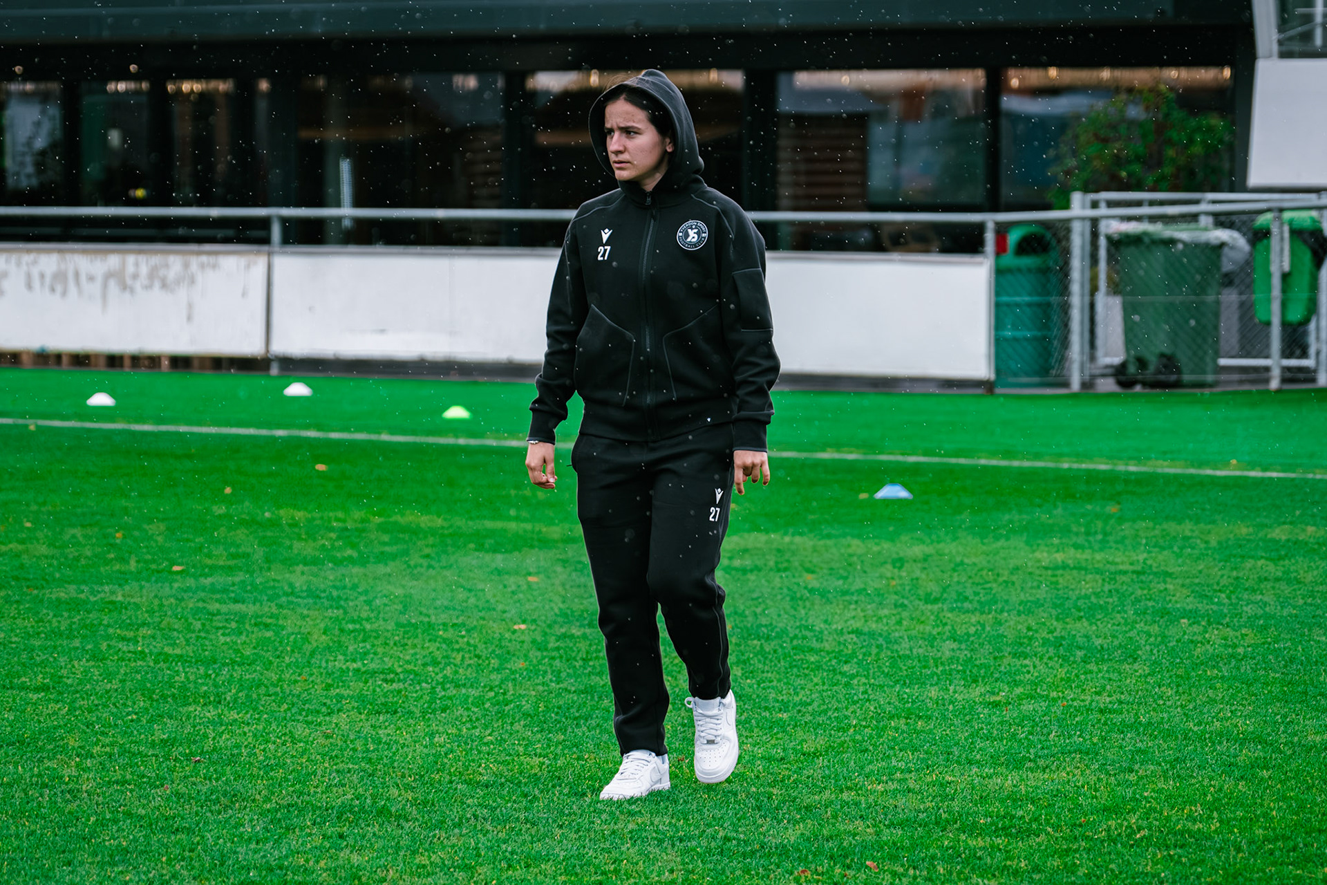 Match championnat LNB féminine opposant Yverdon Sport FC et FC Oerlikon/Polizei ZH 1 au Stade Municipal. (Christian António/LibsVisuals.com)