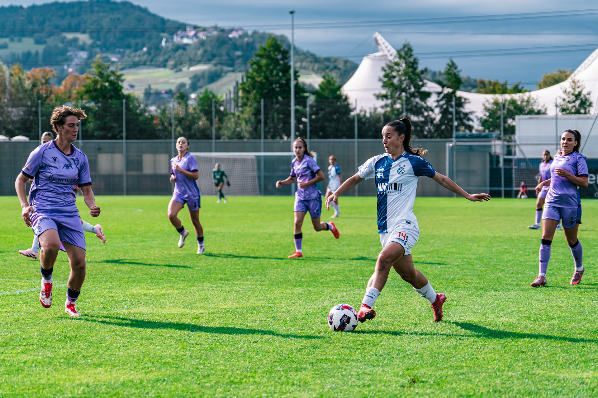 Match de l’AXA Women’s Super League opposant GC Frauenfussball et FC Basel 1893 au GC/Campus, Niederhasli (Platz 1). (Christian António/LibsVisuals.com)