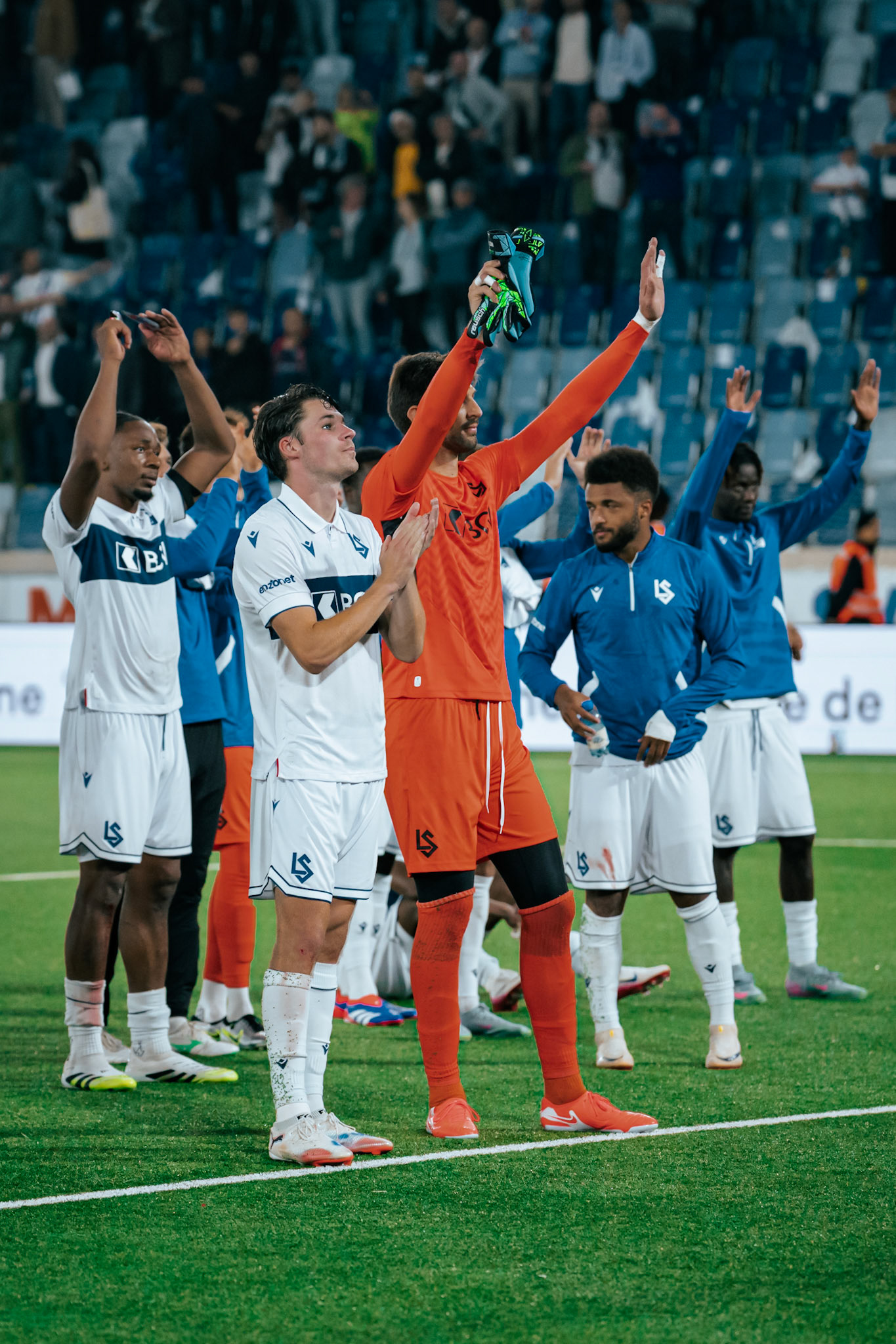 Match aller du tour de barrage de l’UEFA Europa Conference League 2025/26 opposant Lausanne-Sport et le Beşiktaş JK au Stade de la Tuilière. (Christian António/LibsVisuals.com)