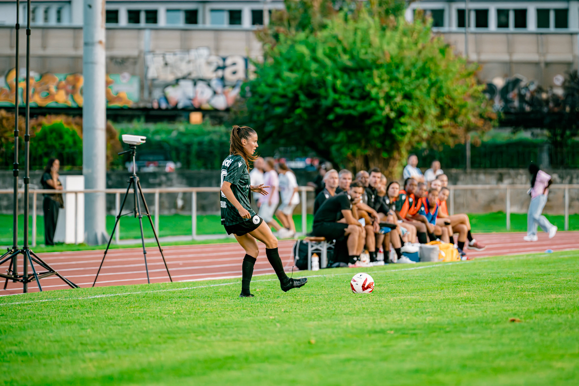 Match de championnat LNB (féminine) opposant le FC Sion Féminin à Yverdon Sport FC à l’Ancien Stand, Sion. (Christian António/LibsVisuals.com)