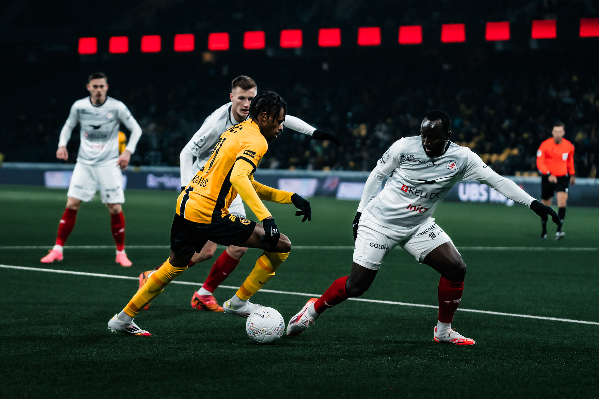 Alan Virginius, Attaquant du BSC Young Boys lors du match entre BSC Young Boys et FC Winterthur au Stadion Wankdorf. (Christian António/LibsVisuals.com)