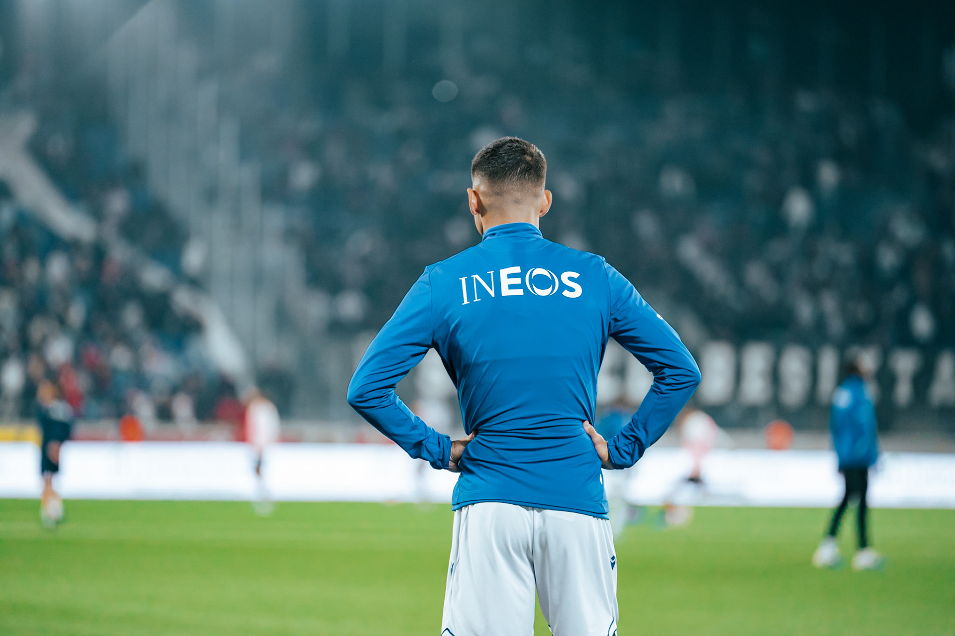 Match aller du tour de barrage de l’UEFA Europa Conference League 2025/26 opposant Lausanne-Sport et le Beşiktaş JK au Stade de la Tuilière. (Christian António/LibsVisuals.com)