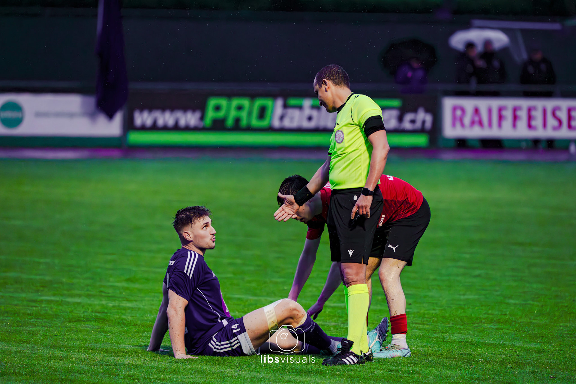 Match de barrage - Promotion 3ème ligue FC Iliria Payerne - FC Champvent au Stade Municipal à Payerne
