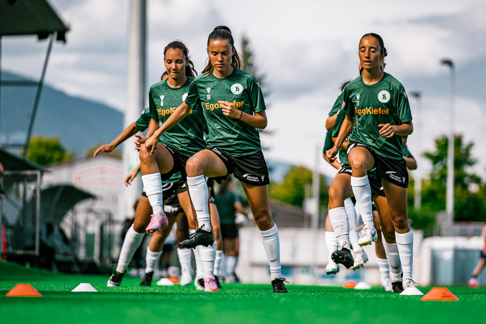 Match championnat LNB féminine opposant Yverdon Sport FC et FC Schlieren au Stade Municipal. (Christian António/LibsVisuals.com)