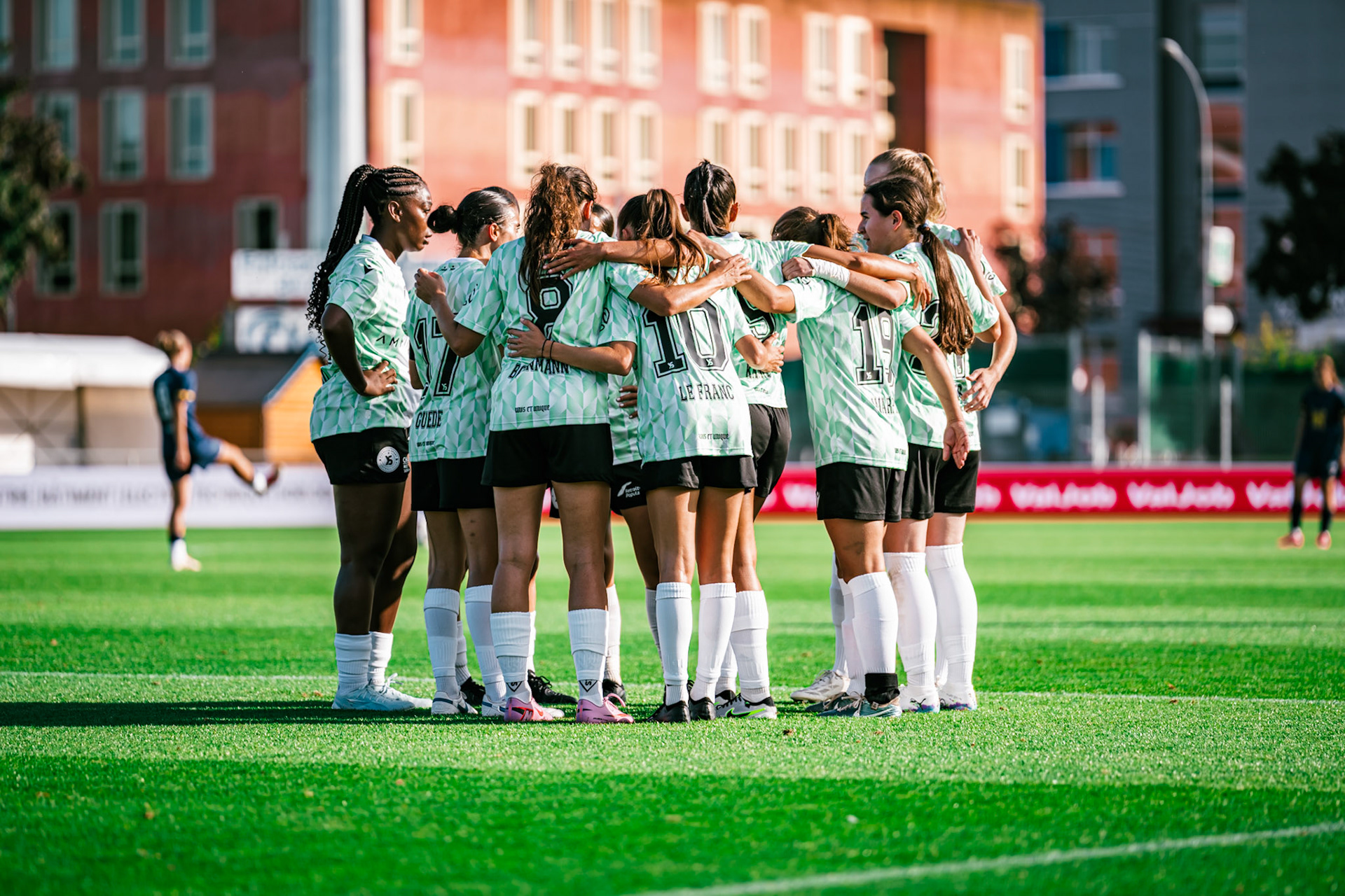 Match championnat LNB féminine opposant Yverdon Sport FC et FC Schlieren au Stade Municipal. (Christian António/LibsVisuals.com)