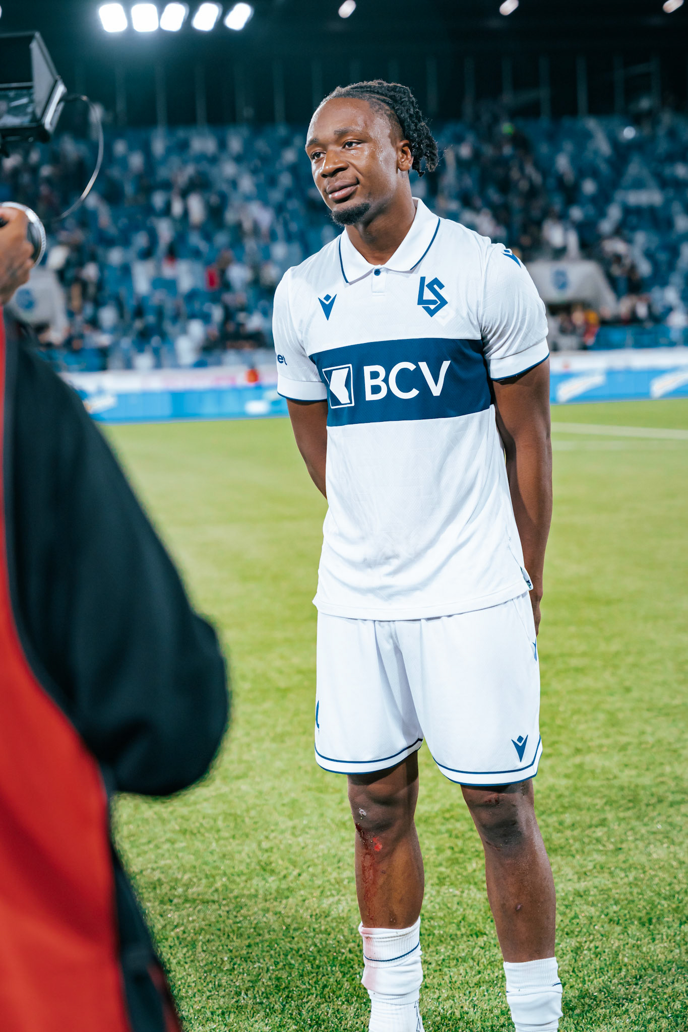 Match aller du tour de barrage de l’UEFA Europa Conference League 2025/26 opposant Lausanne-Sport et le Beşiktaş JK au Stade de la Tuilière. (Christian António/LibsVisuals.com)