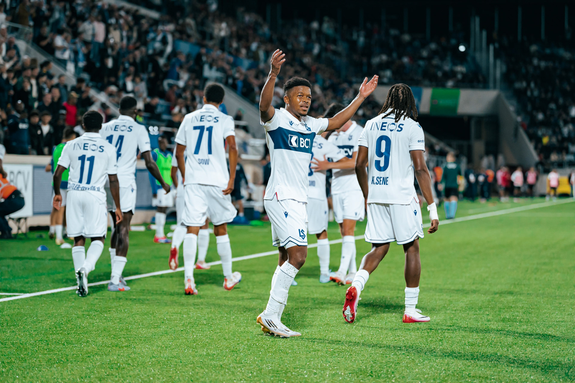 Match aller du tour de barrage de l’UEFA Europa Conference League 2025/26 opposant Lausanne-Sport et le Beşiktaş JK au Stade de la Tuilière. (Christian António/LibsVisuals.com)
