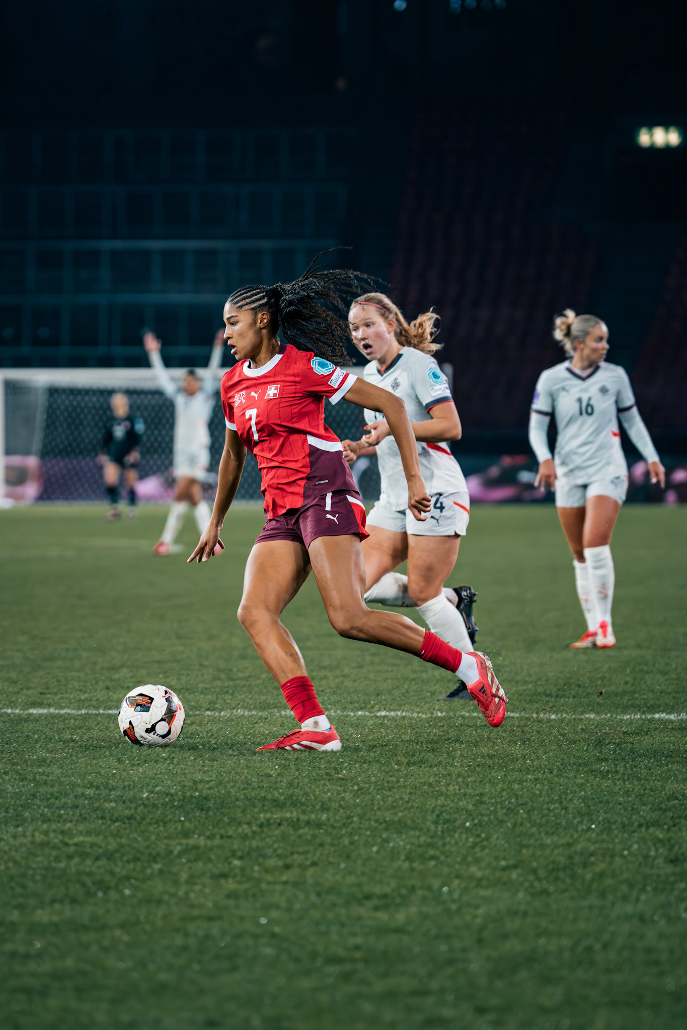 UEFA Women's Nations League Suisse - Islande au Stadion Letzigrund. (Christian António/LibsVisuals.com)