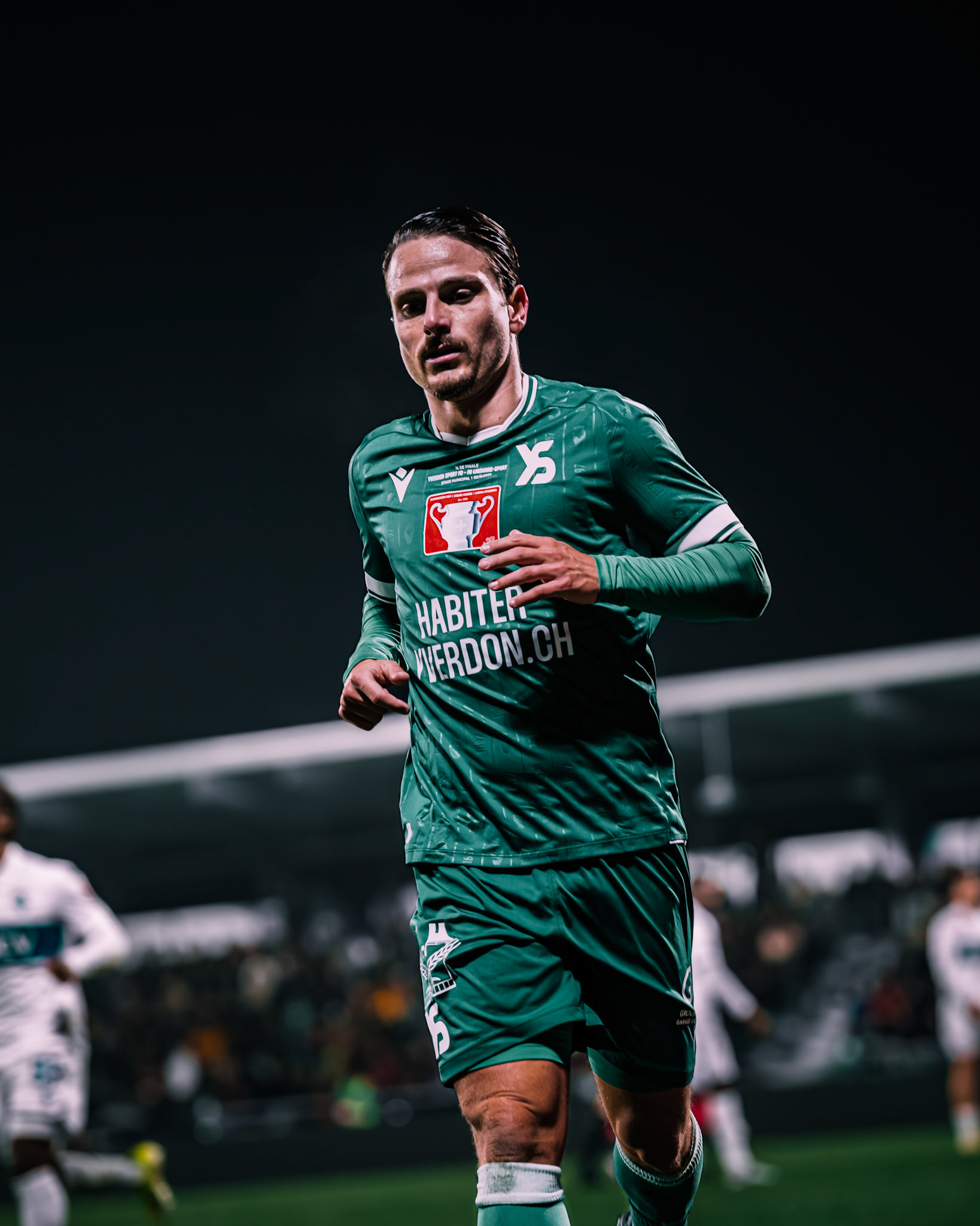 Match de Coupe Suisse (1/8 de finale) opposant Yverdon Sport FC et FC Lausanne-Sport au Stade Municipal, Yverdon-les-Bains. (Christian António / LibsVisuals.com)