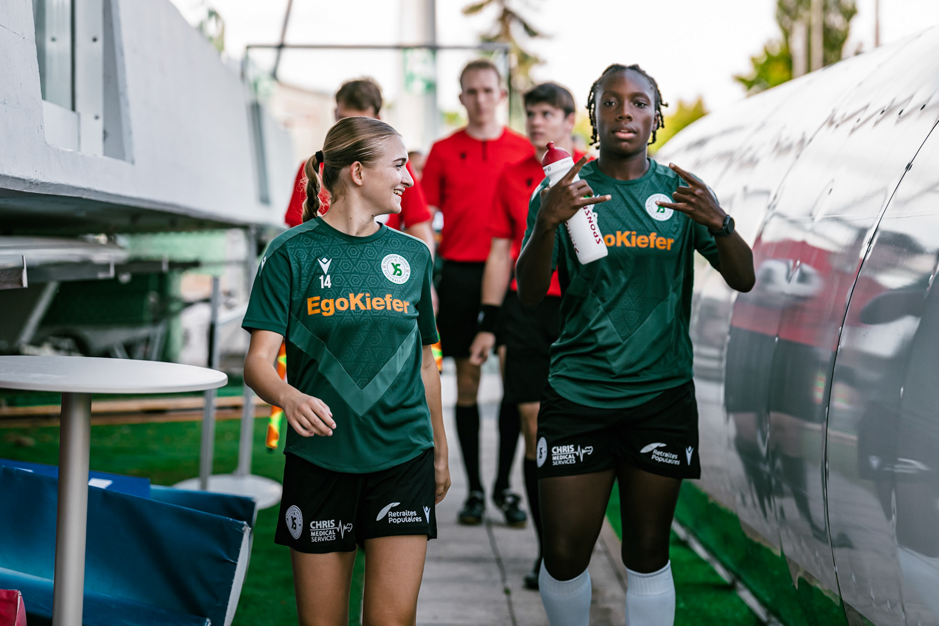 Match championnat LNB féminine opposant Yverdon Sport FC et FC Schlieren au Stade Municipal. (Christian António/LibsVisuals.com)