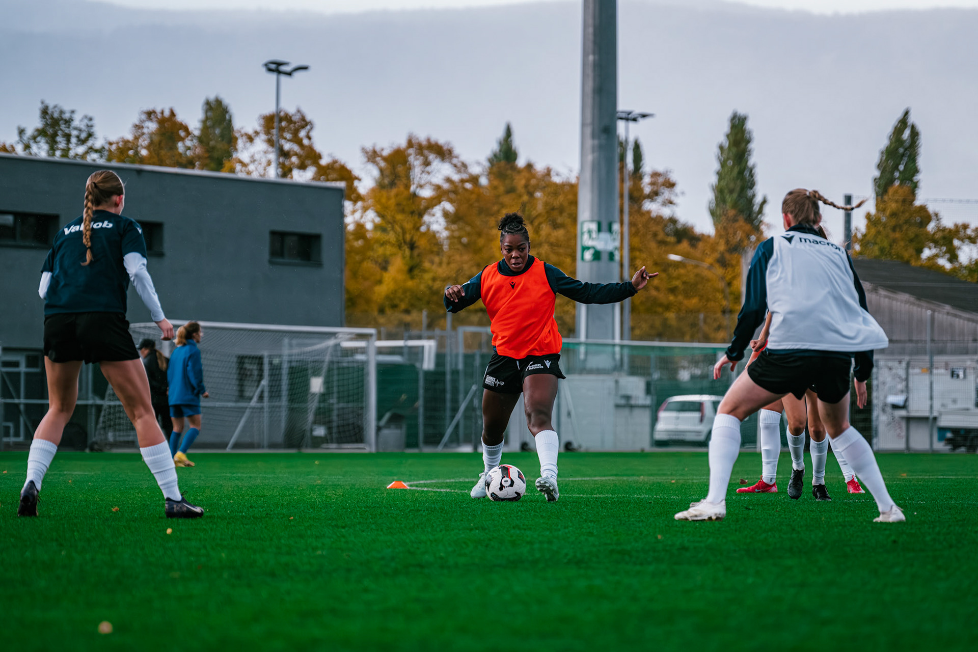 Match championnat LNB féminine opposant Yverdon Sport FC et FC Oerlikon/Polizei ZH 1 au Stade Municipal. (Christian António/LibsVisuals.com)