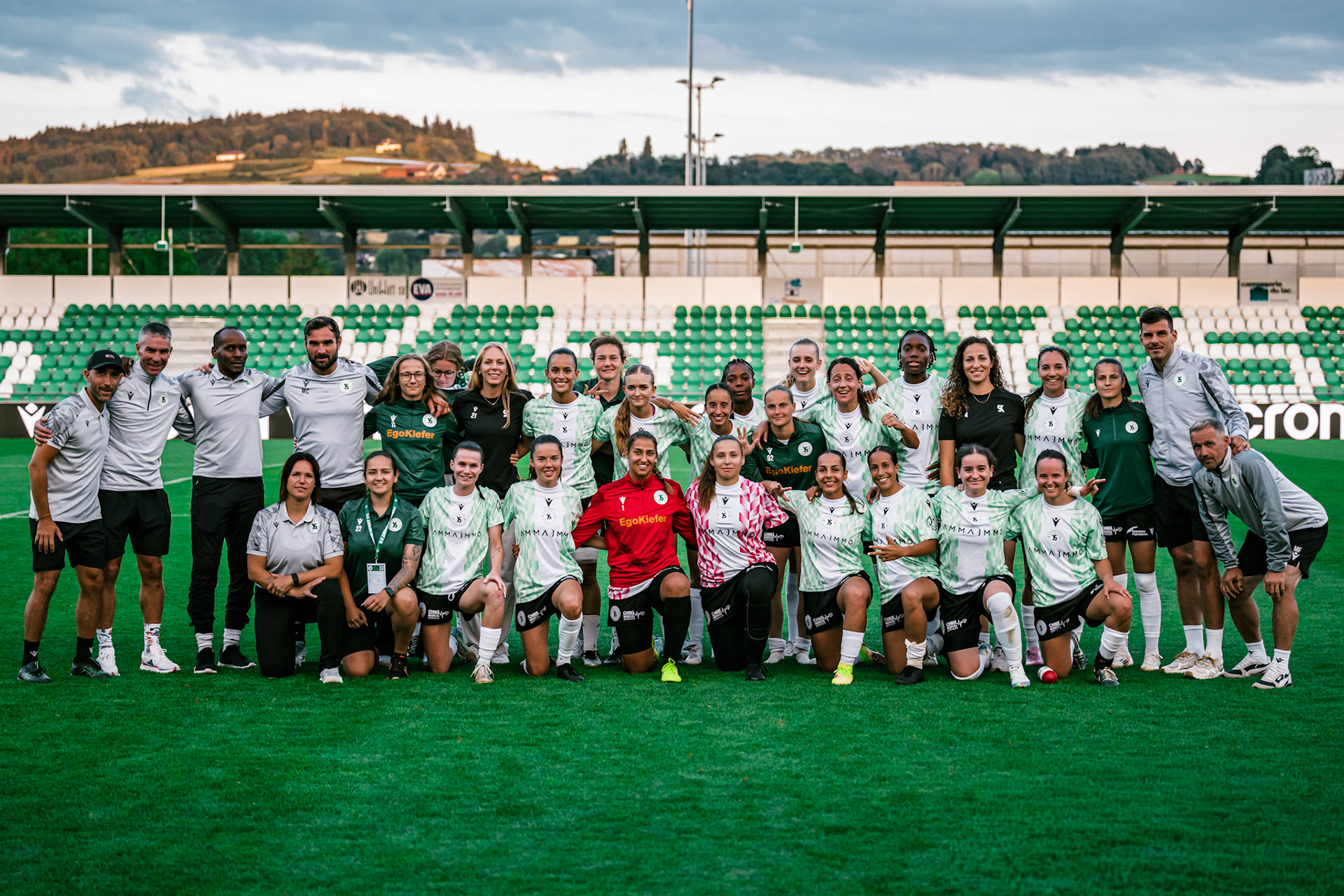 Match championnat LNB féminine opposant Yverdon Sport FC et FC Schlieren au Stade Municipal. (Christian António/LibsVisuals.com)