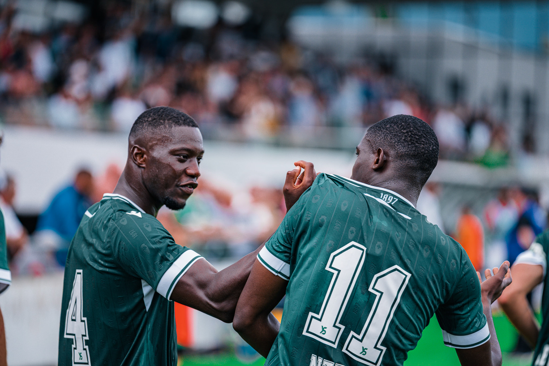 Match opposant Yverdon Sport FC face au Stade Lausanne Ouchy au Stade Municipal. (Christian António/LibsVisuals.com)