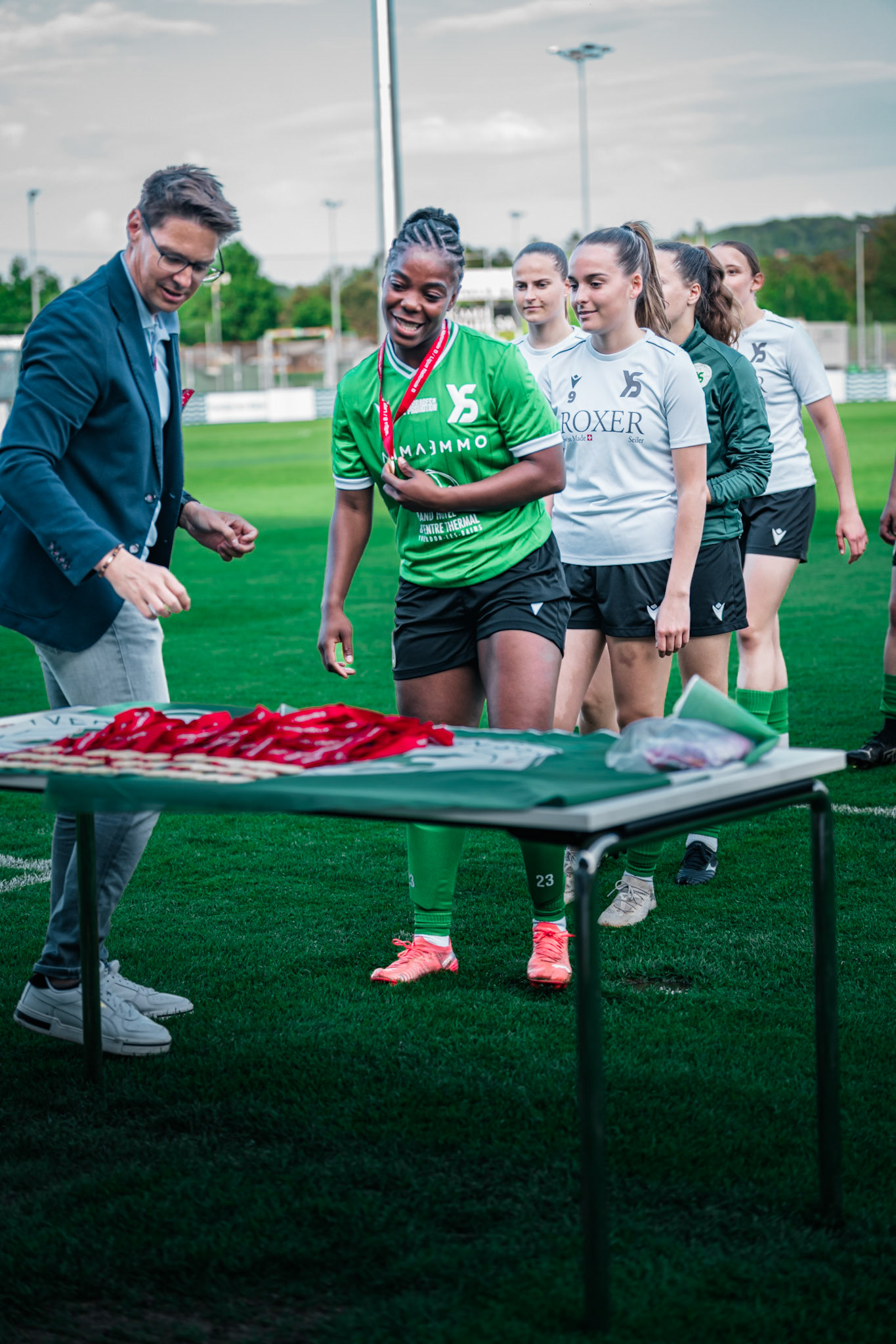 Yverdon Sport FC et FC Rapperswil-Jona au Stade Municipal. (Christian António/LibsVisuals.com)