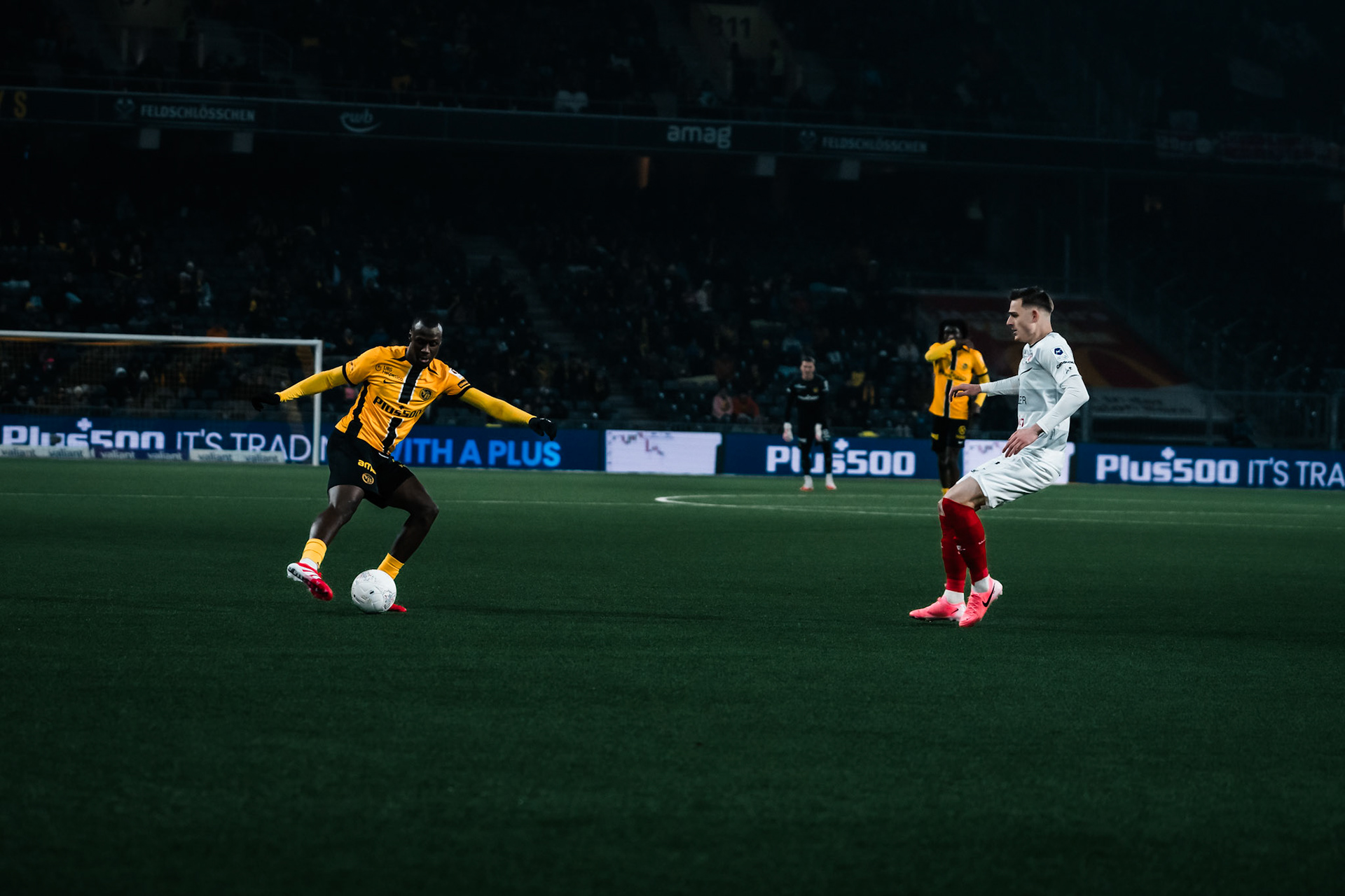 Ebrima Colley, Milieu du BSC Young Boys lors du match entre BSC Young Boys et FC Winterthur au Stadion Wankdorf. (Christian António/LibsVisuals.com)