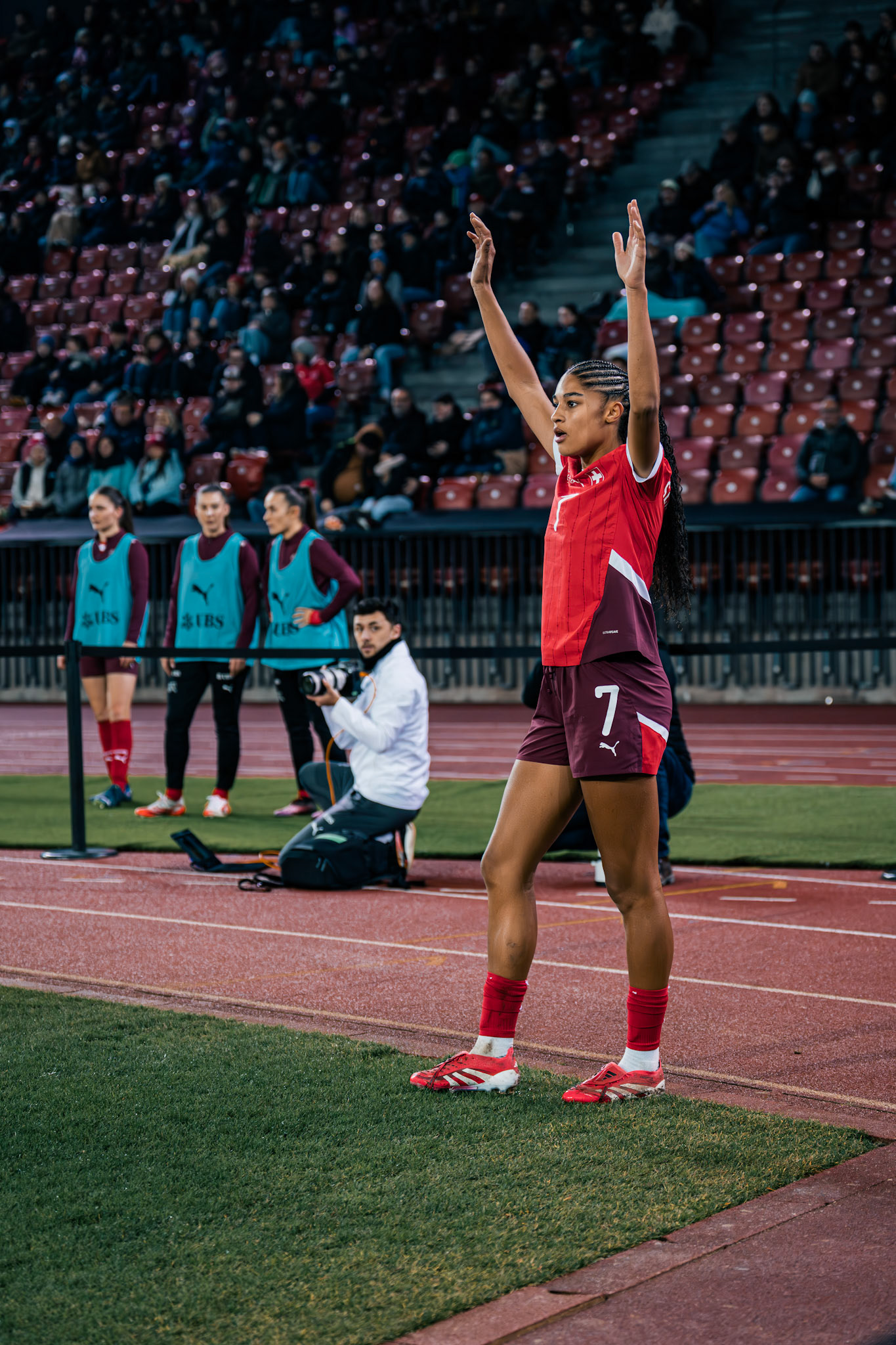UEFA Women's Nations League Suisse - Islande au Stadion Letzigrund. (Christian António/LibsVisuals.com)
