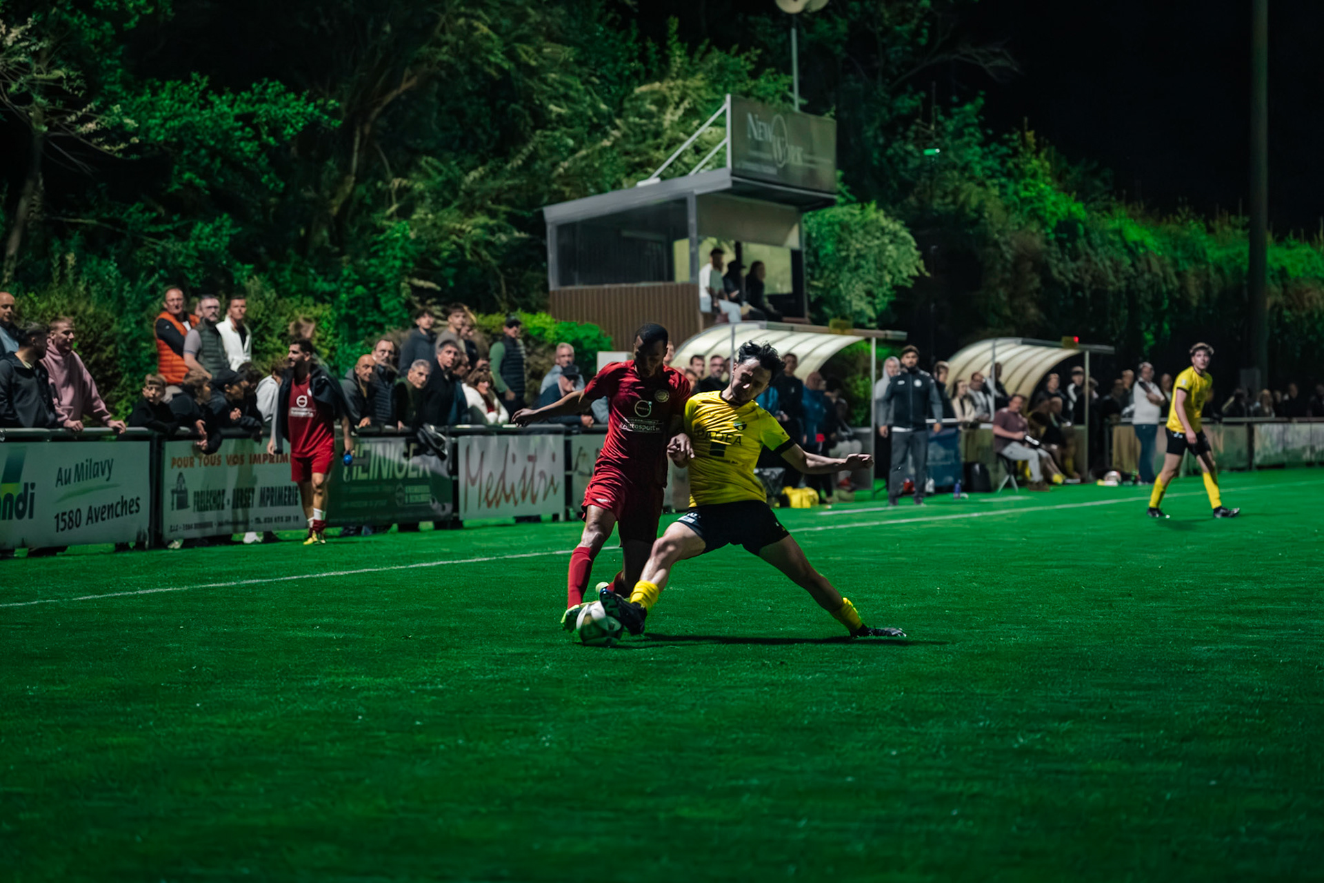 FC Domdidier et FC Cugy-Montet-Aumont-Murist I au Stade du Pâquier. (Christian António/LibsVisuals.com)