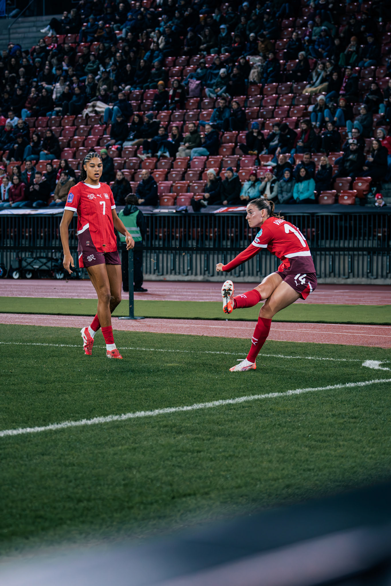 UEFA Women's Nations League Suisse - Islande au Stadion Letzigrund. (Christian António/LibsVisuals.com)