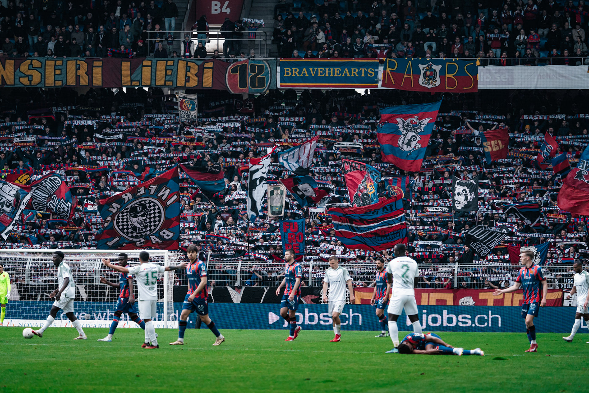 FC Basel 1893 et Yverdon Sport FC au St. Jakob-Park. (Christian António/LibsVisuals.com)