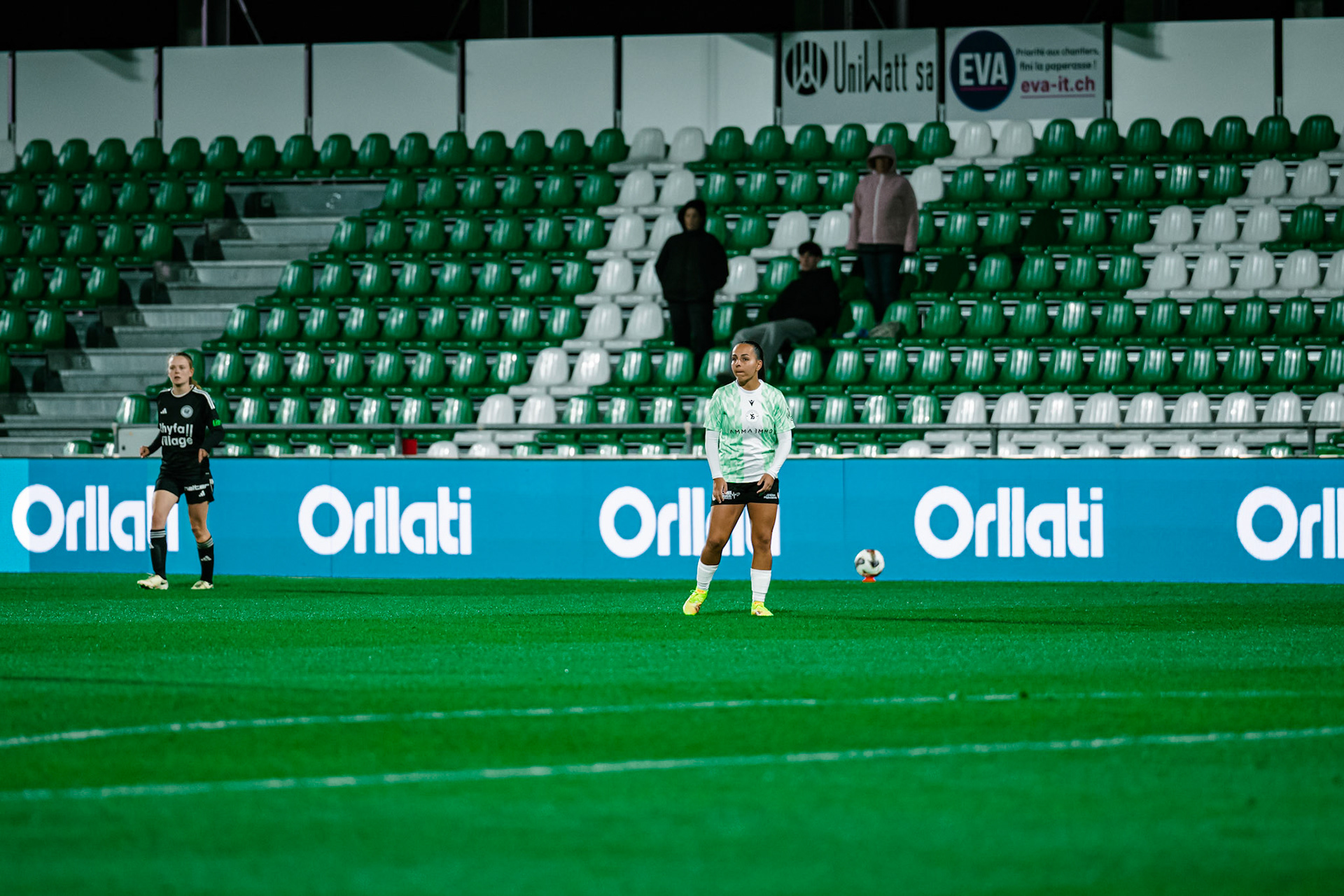 Match de championnat LNB (féminine) opposant Yverdon Sport FC et FC Wil 1900 au Stade Municipal, Yverdon. (Christian António/LibsVisuals.com)
