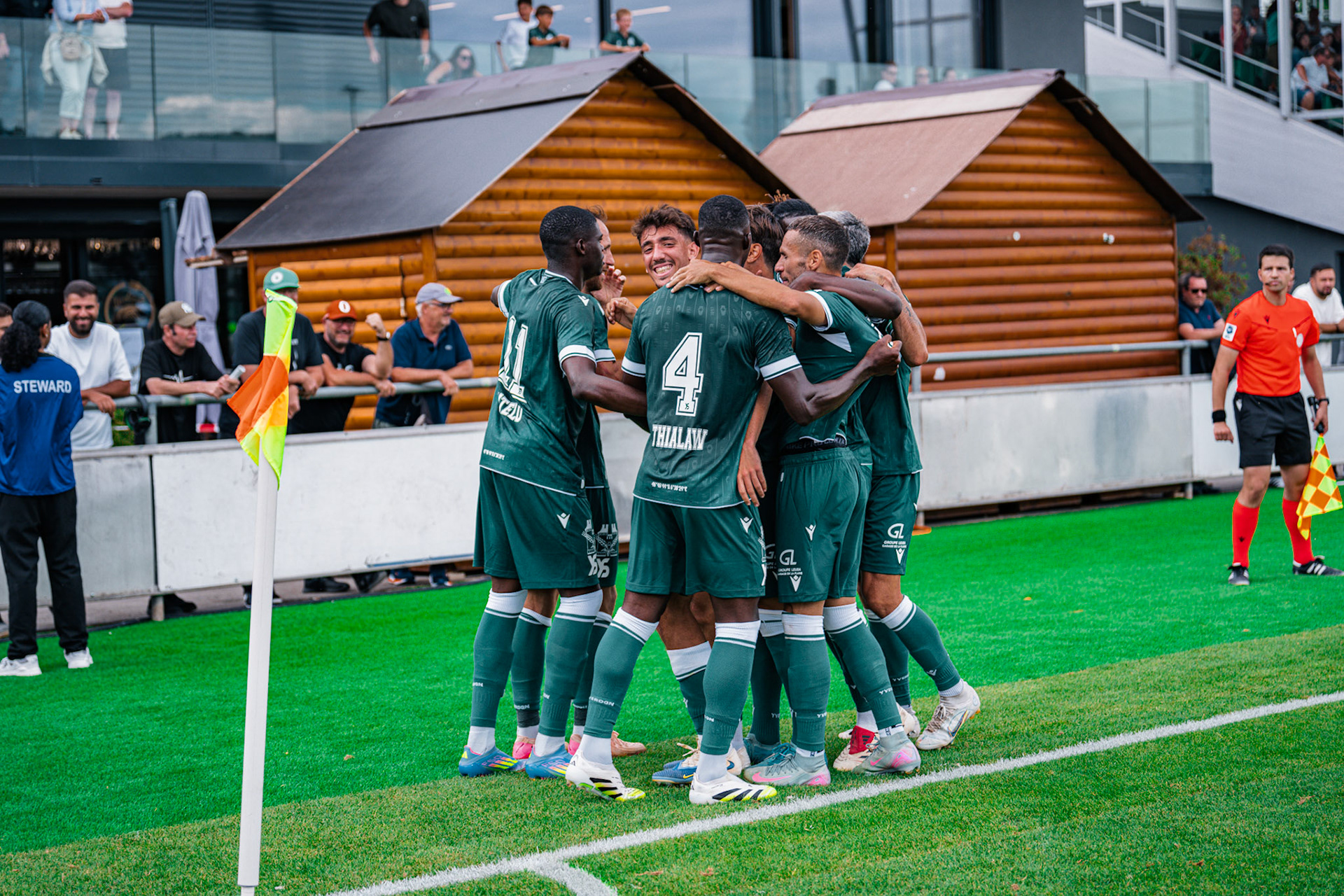 Match opposant Yverdon Sport FC face au Stade Lausanne Ouchy au Stade Municipal. (Christian António/LibsVisuals.com)