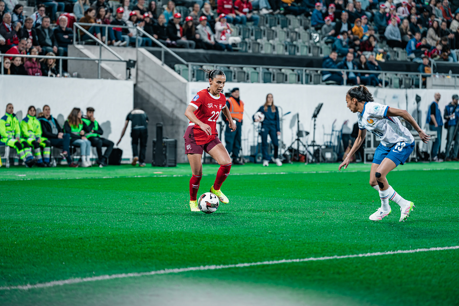 UEFA Women’s Nations League Suisse - France au Kybunpark. (Christian António/LibsVisuals.com)