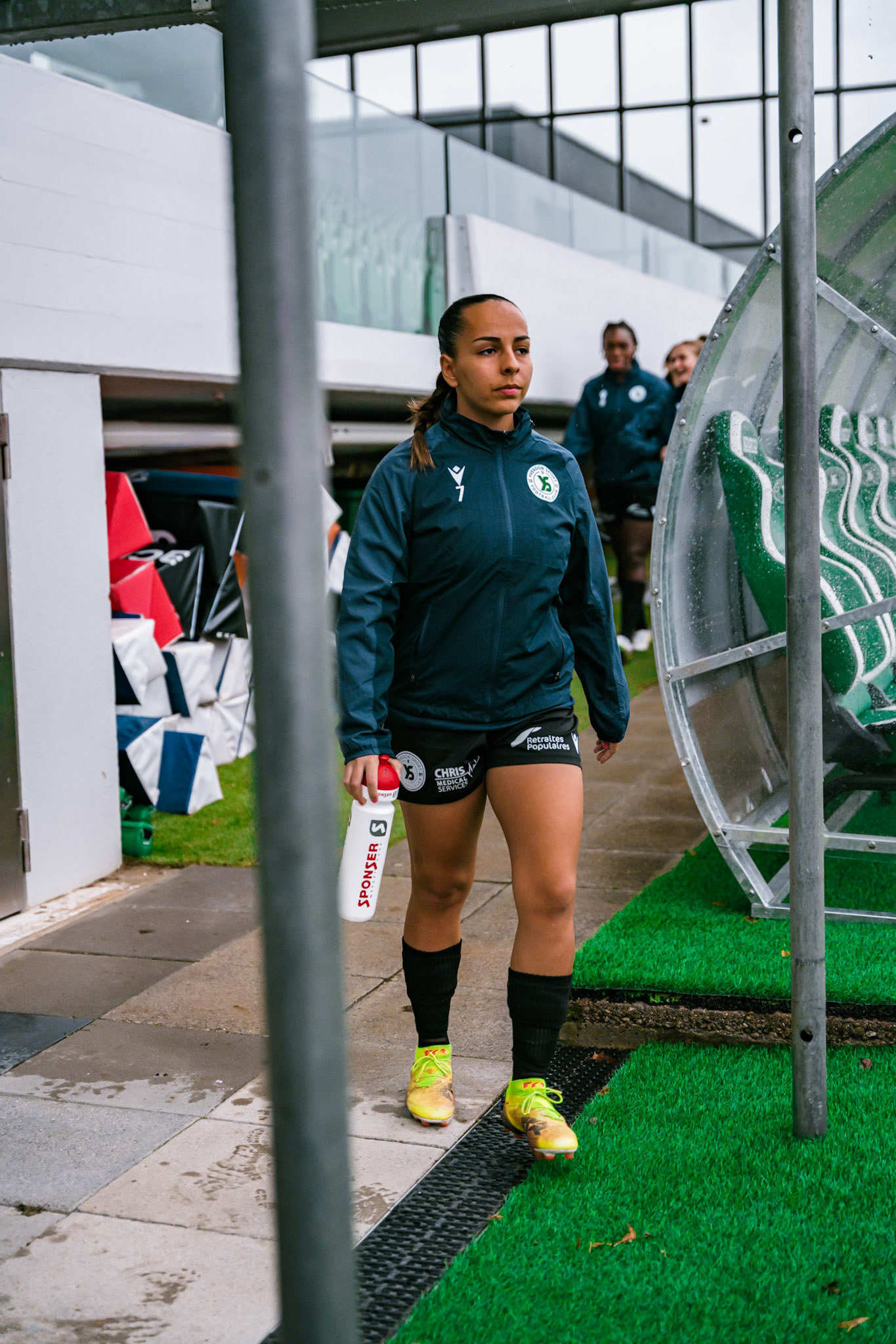 Match de championnat LNB féminine opposant Yverdon Sport FC et le FC Lugano au Stade Municipal, Yverdon-les-Bains. (Christian António / LibsVisuals.com)