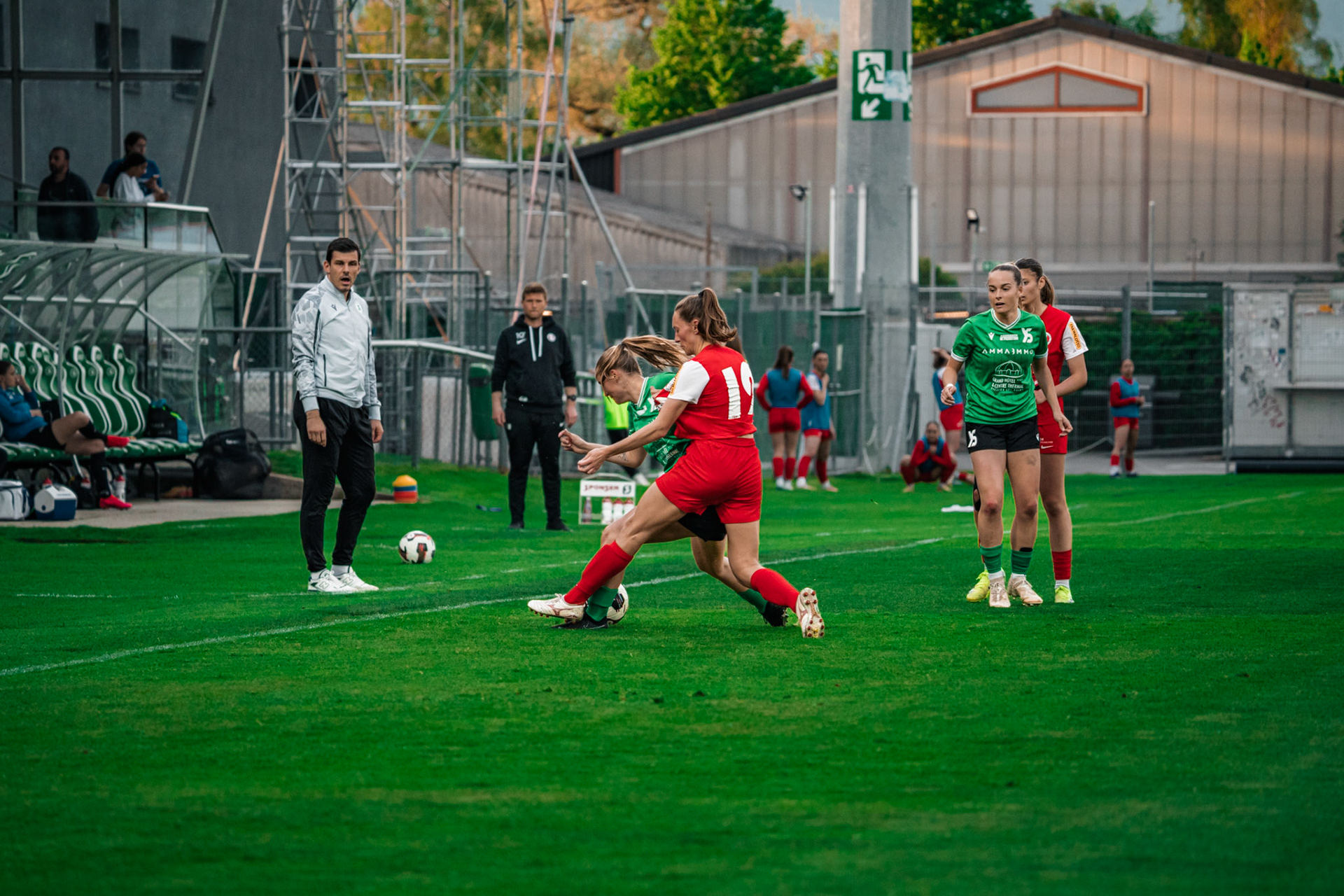 Yverdon Sport FC et FC Rapperswil-Jona au Stade Municipal. (Christian António/LibsVisuals.com)
