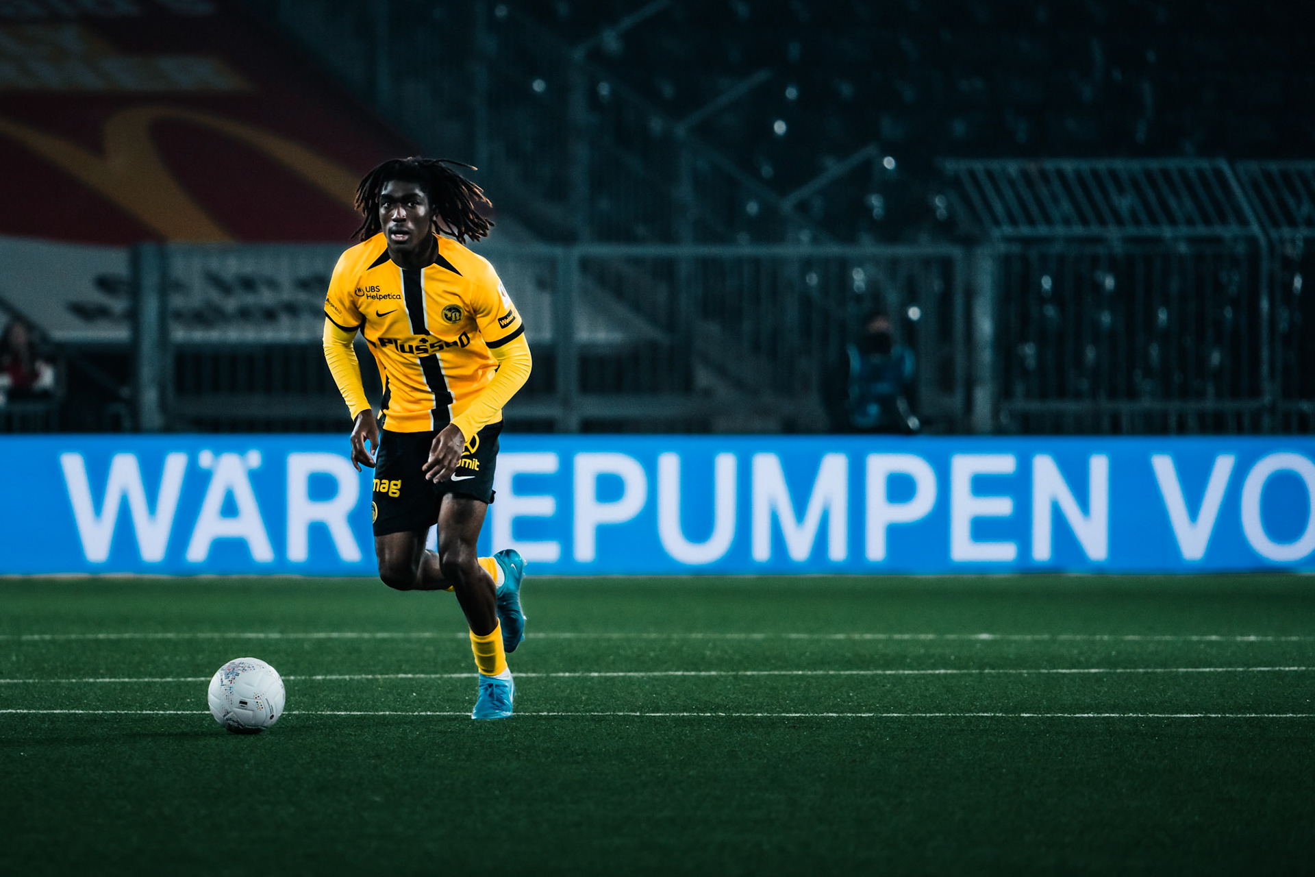 Tanguy Zoukrou, Défenseur du BSC Young Boys lors du match entre BSC Young Boys et FC Winterthur au Stadion Wankdorf. (Christian António/LibsVisuals.com)