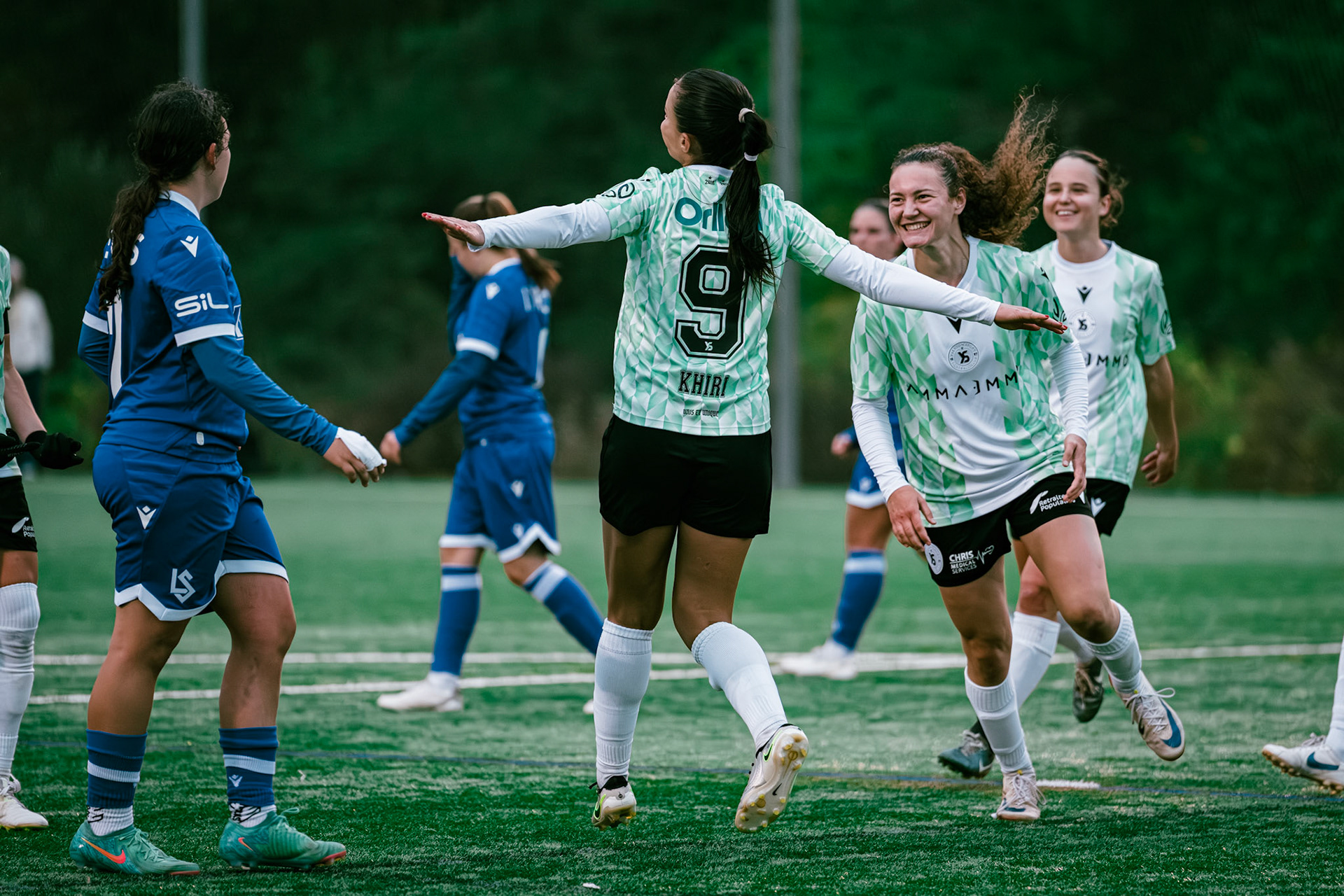 Match AXA Women’s Cup (1/16 de finale) opposant FC Lausanne-Sport et Yverdon Sport FC au Centre sportif de la Tuilière. (Christian António/LibsVisuals.com)