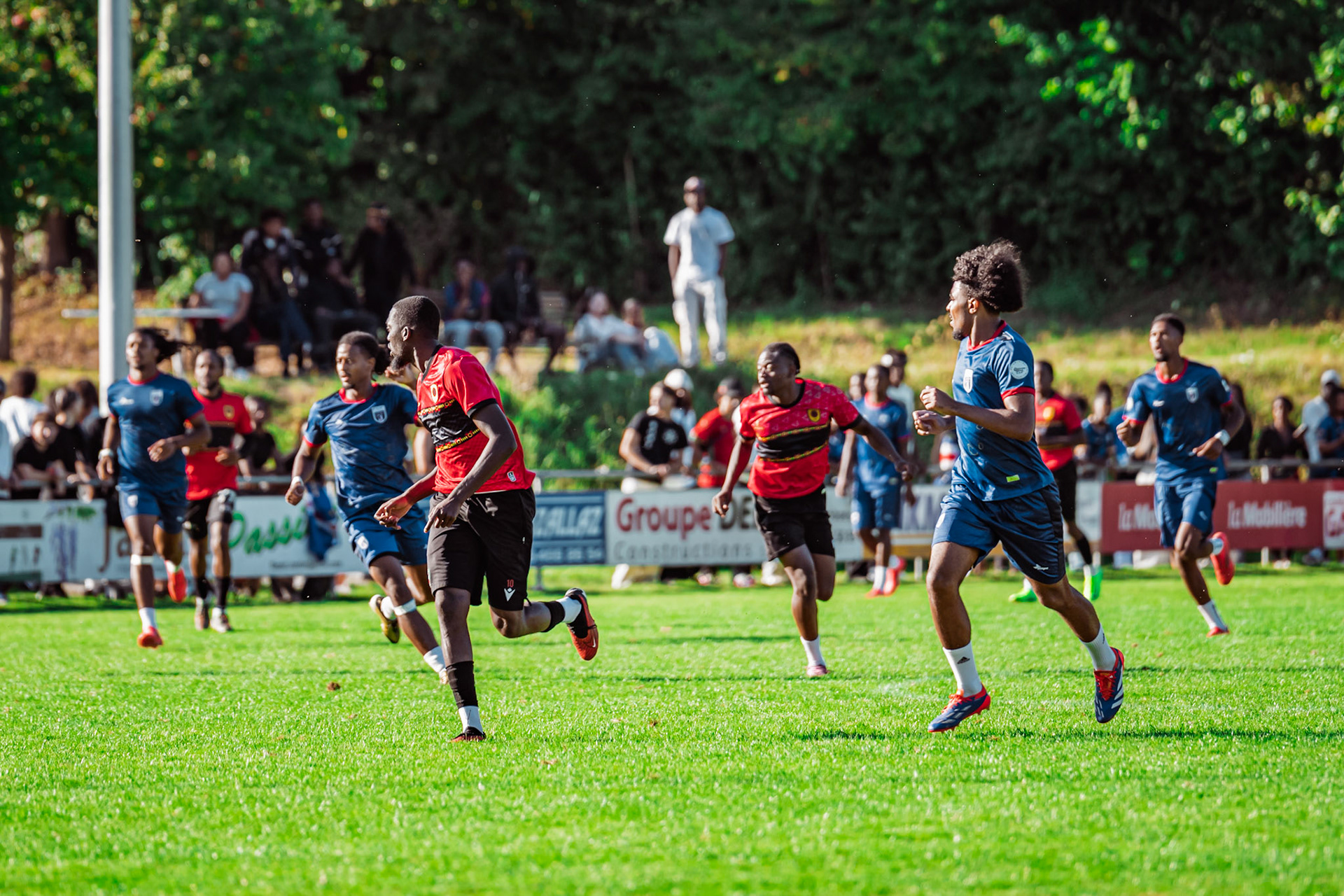 Match amical opposant l’Angola et le Cap-Vert (CanFribourg) au Terrain Communal de Corminboeuf. (Christian António/LibsVisuals.com)