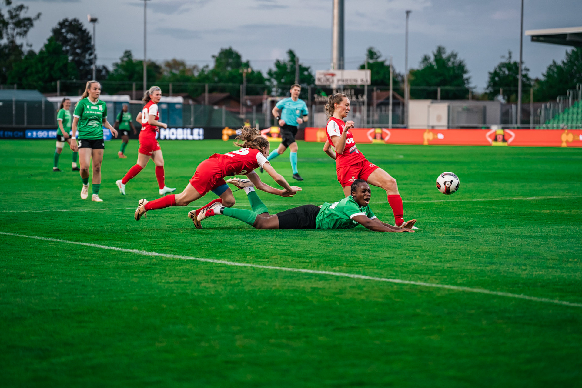 Yverdon Sport FC et FC Rapperswil-Jona au Stade Municipal. (Christian António/LibsVisuals.com)