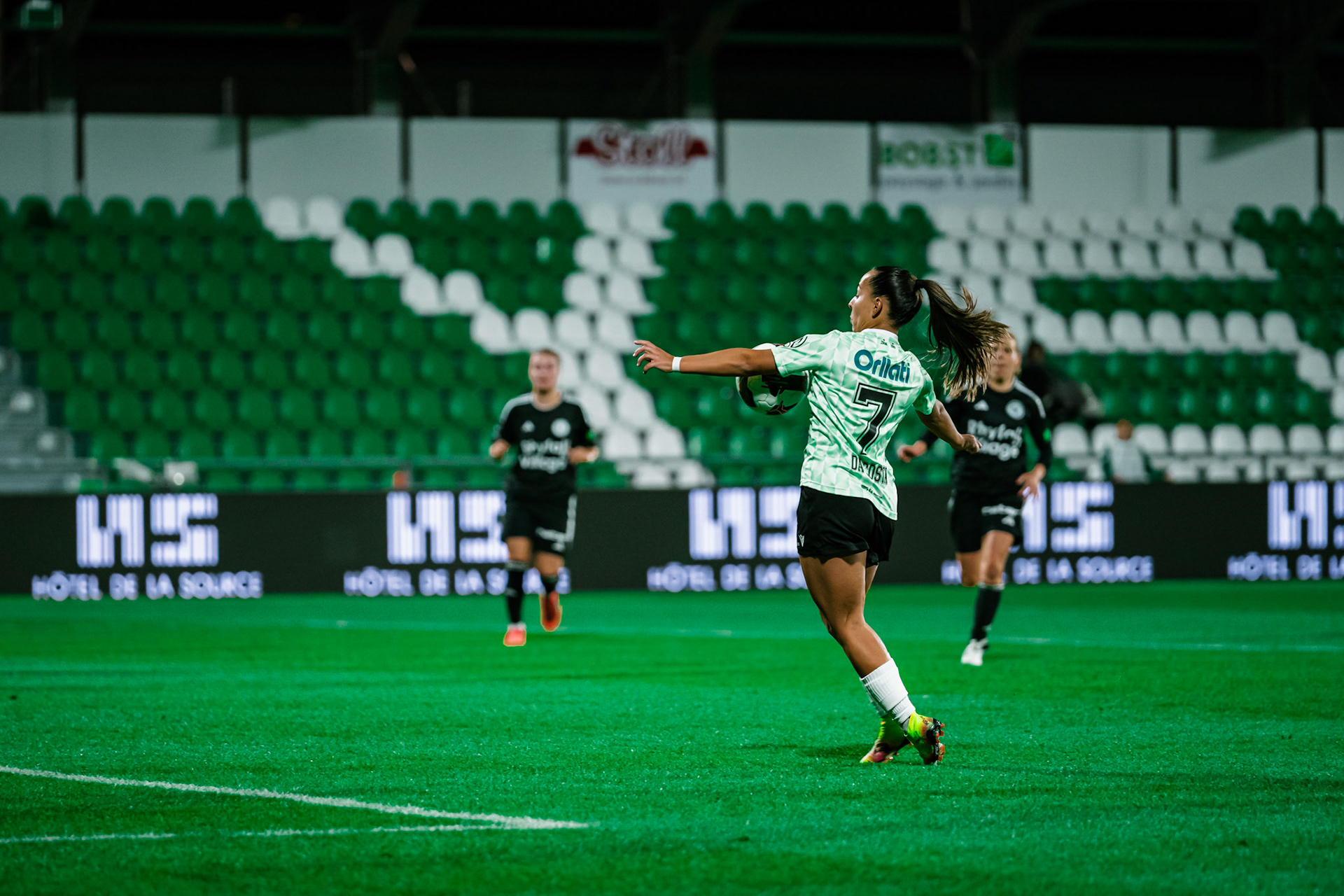 Match de championnat LNB (féminine) opposant Yverdon Sport FC et FC Wil 1900 au Stade Municipal, Yverdon. (Christian António/LibsVisuals.com)