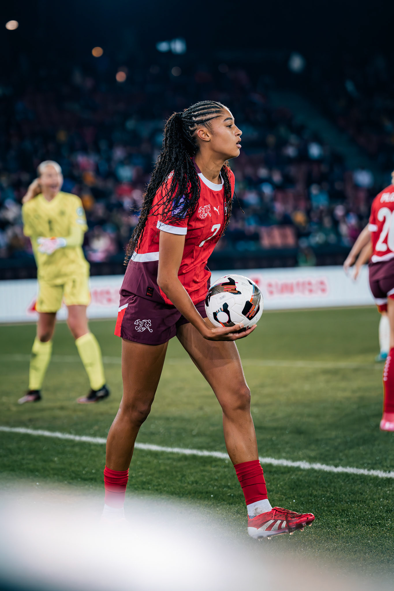 UEFA Women's Nations League Suisse - Islande au Stadion Letzigrund. (Christian António/LibsVisuals.com)