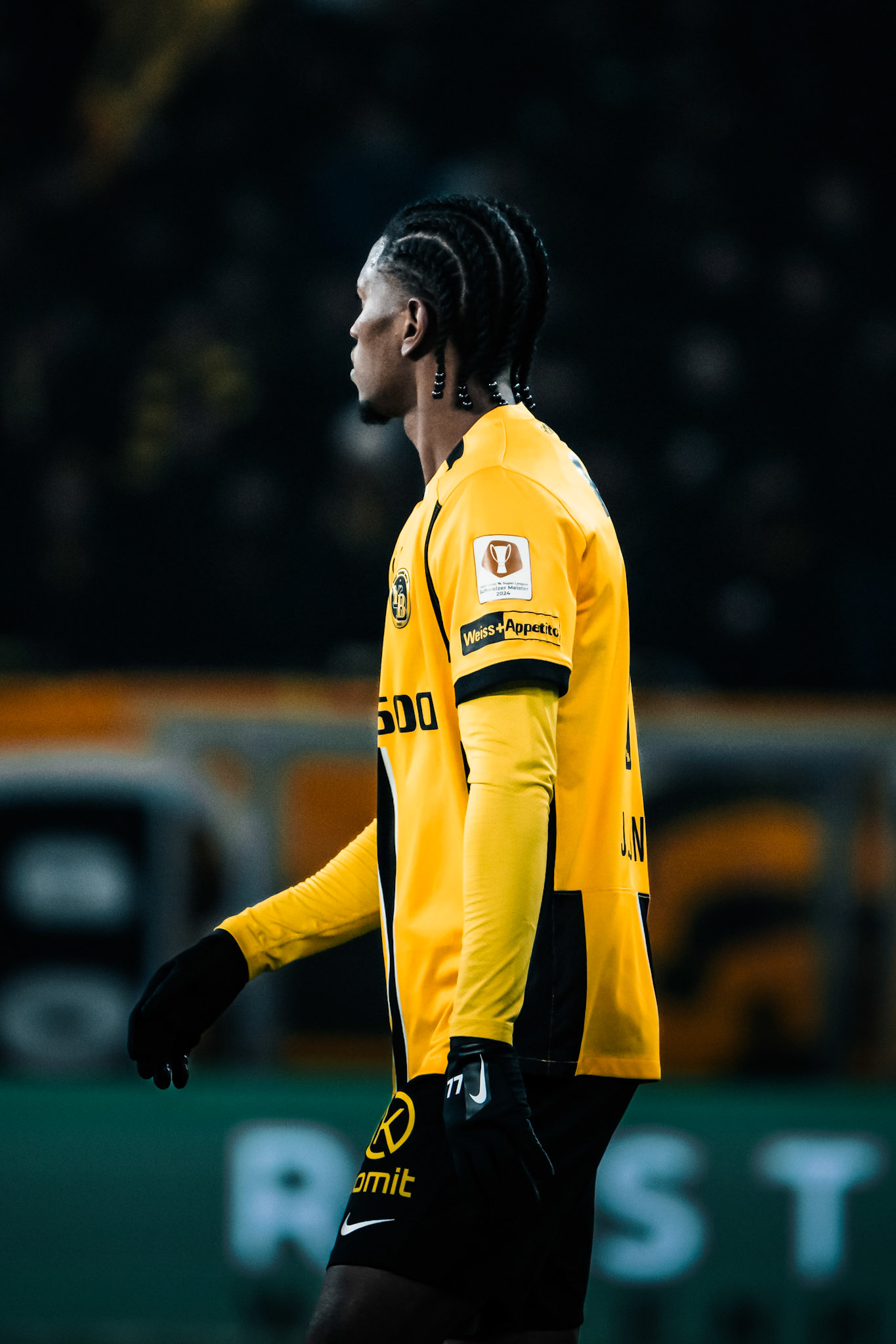 Joël Monteiro, Milieu du BSC Young Boys lors du match entre BSC Young Boys et FC Winterthur au Stadion Wankdorf. (Christian António/LibsVisuals.com)