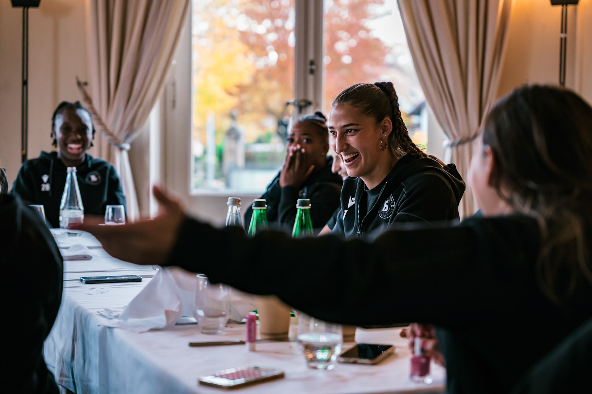 Match de championnat LNB féminine opposant Yverdon Sport FC et le FC Lugano au Stade Municipal, Yverdon-les-Bains. (Christian António / LibsVisuals.com)
