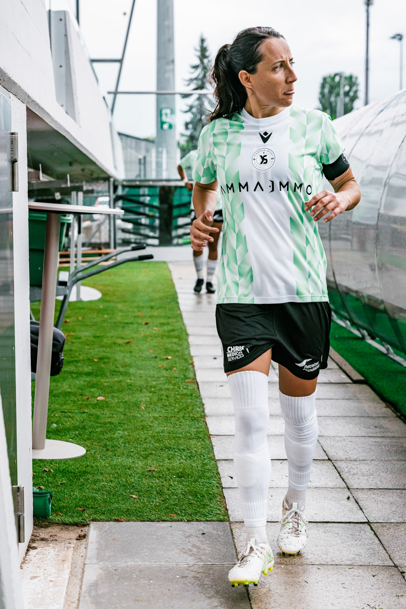 Match championnat LNB féminine opposant Yverdon Sport FC et FC Solothurn Frauen au Stade Municipal. (Christian António/LibsVisuals.com)