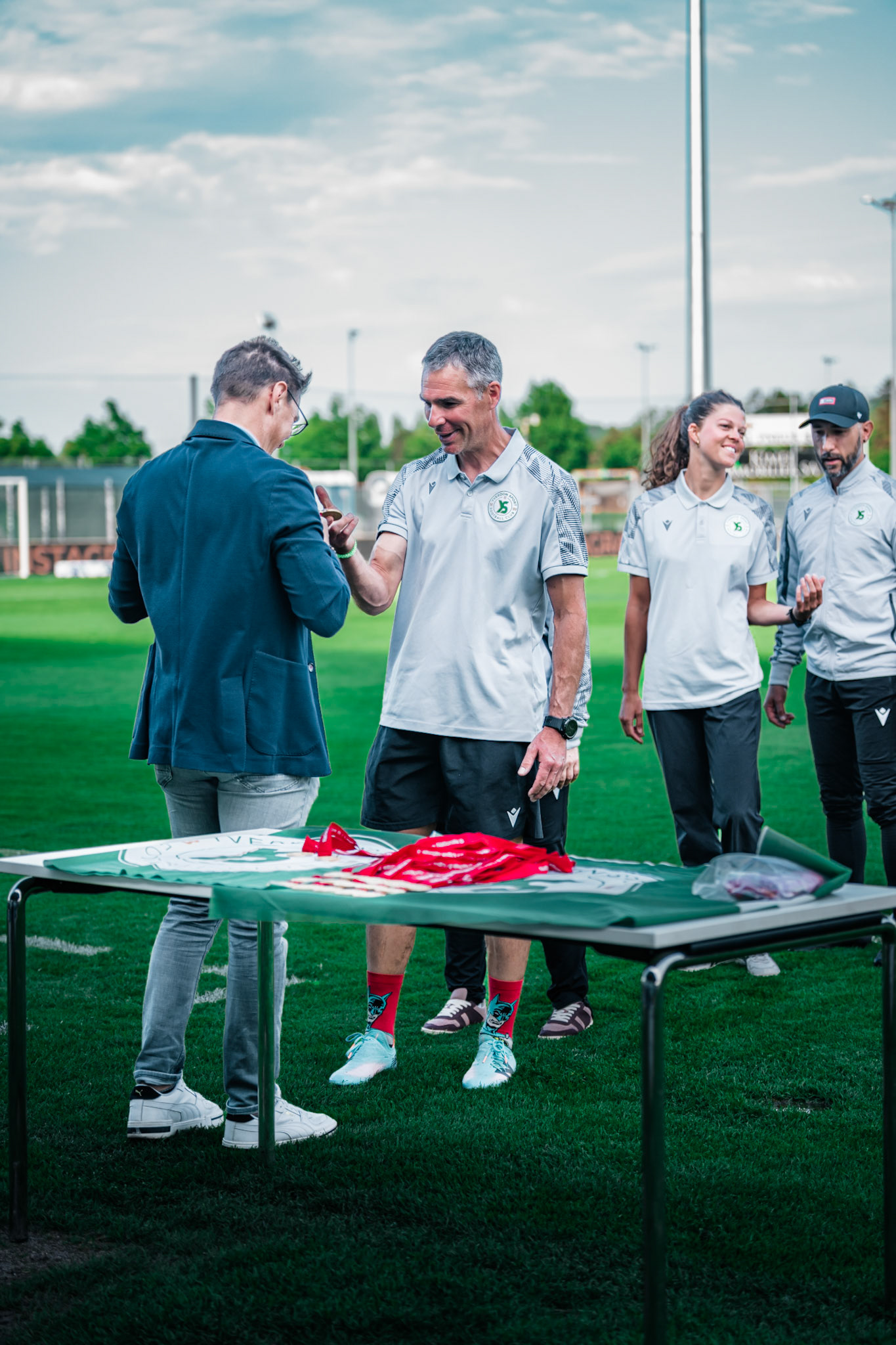 Yverdon Sport FC et FC Rapperswil-Jona au Stade Municipal. (Christian António/LibsVisuals.com)