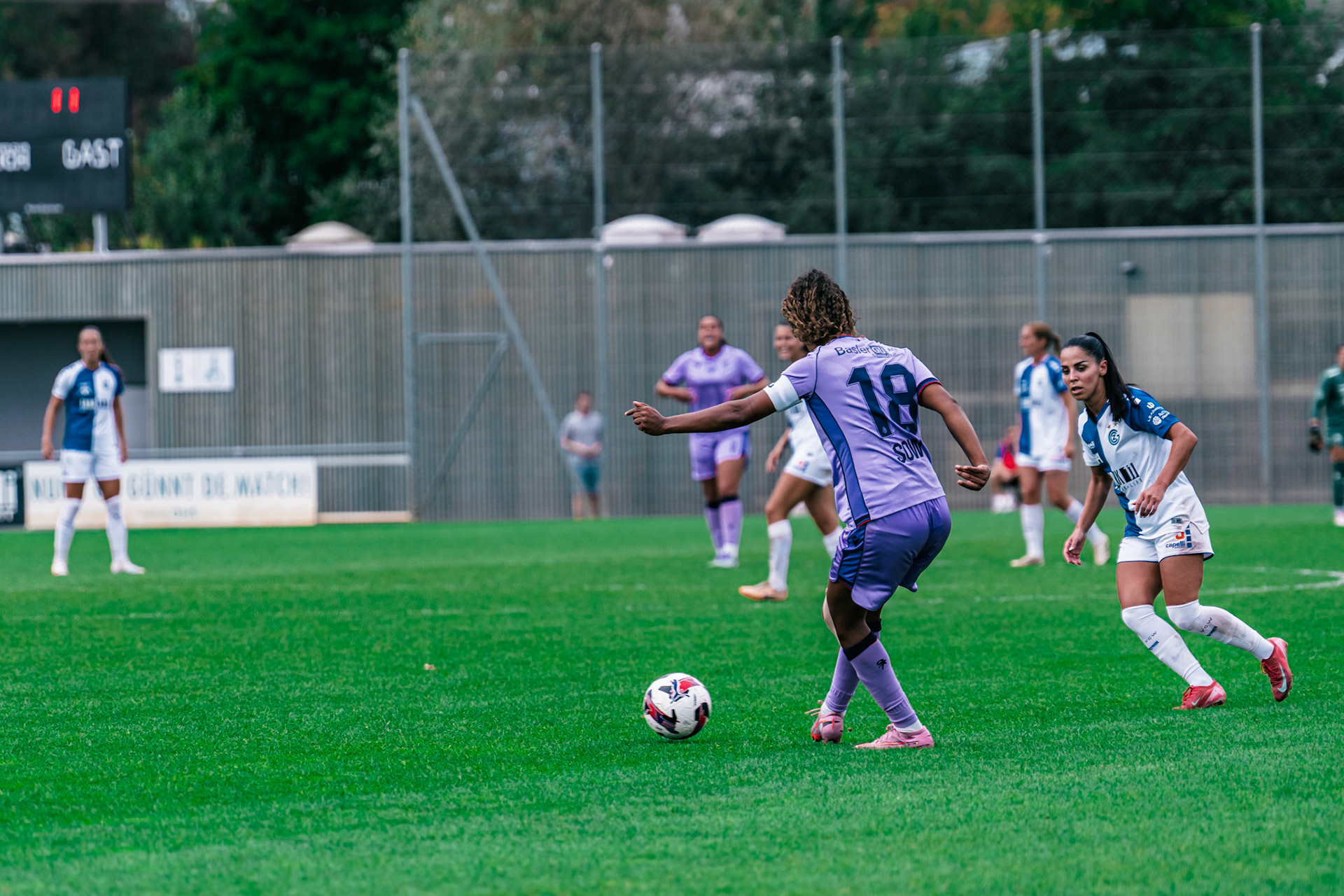 Match de l’AXA Women’s Super League opposant GC Frauenfussball et FC Basel 1893 au GC/Campus, Niederhasli (Platz 1). (Christian António/LibsVisuals.com)